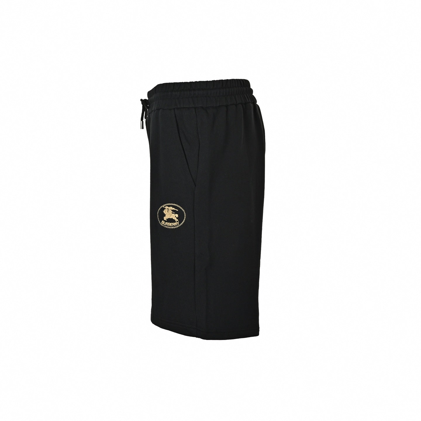 Embroidered Equestrian Knight Shorts | Black