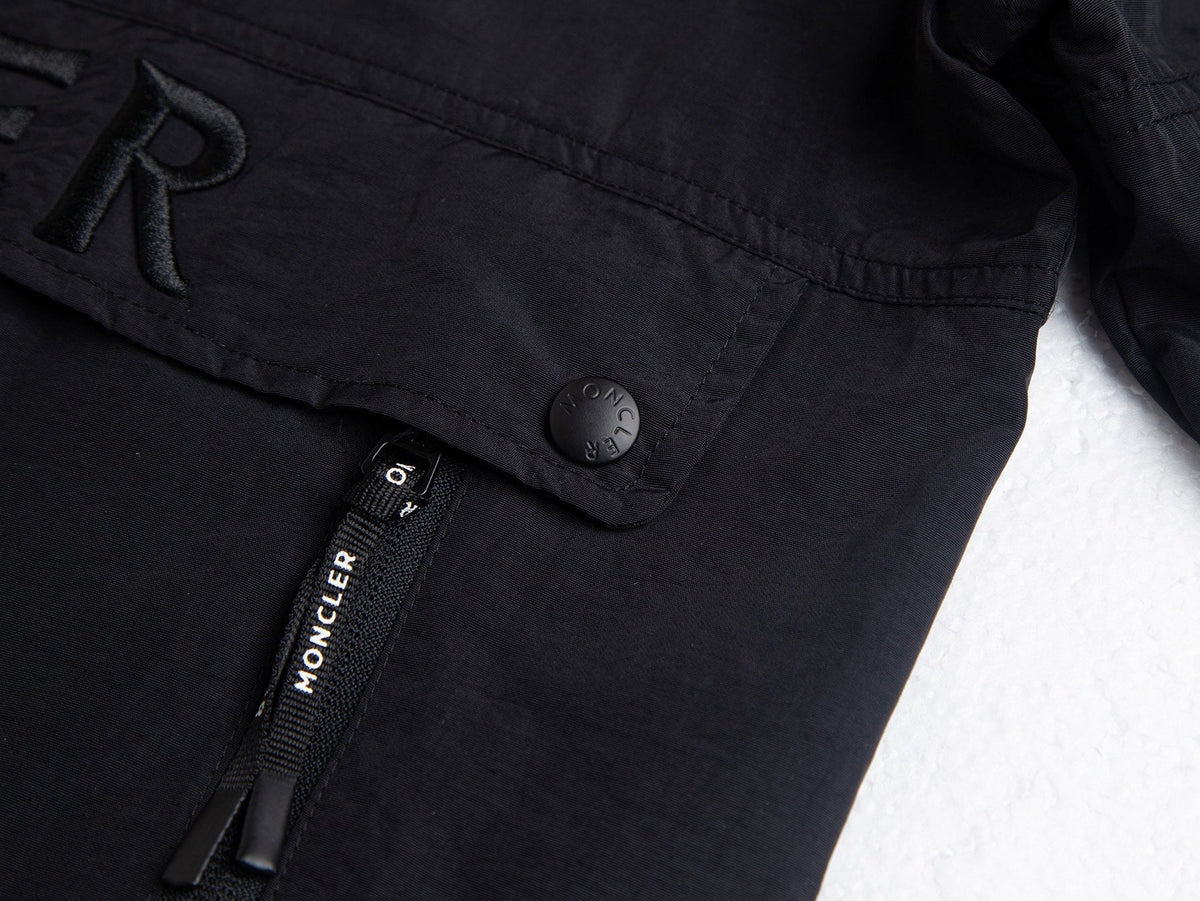 Tonal Embroidered Logo Windbreaker