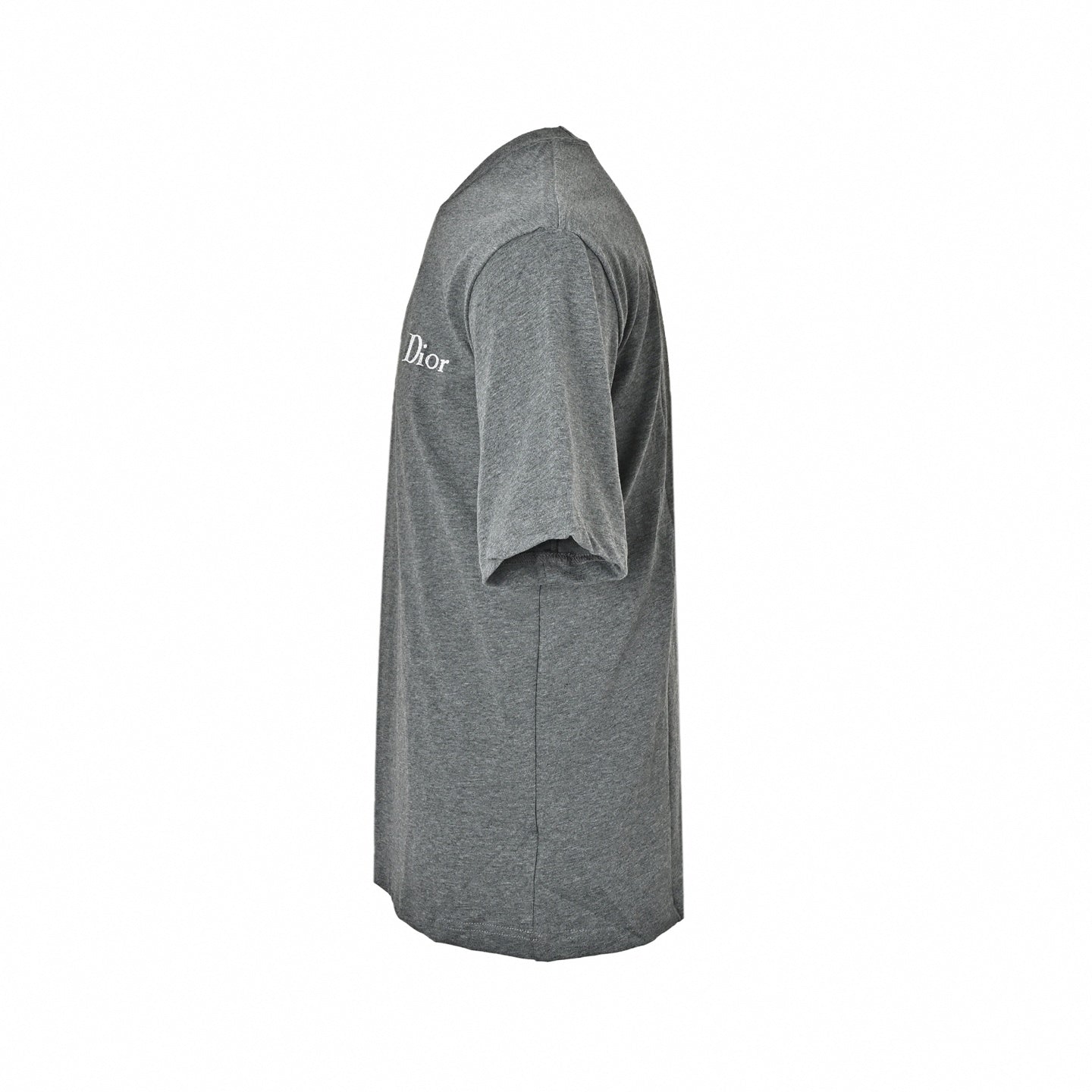Embroidered Logo T-Shirt | Grey Melange