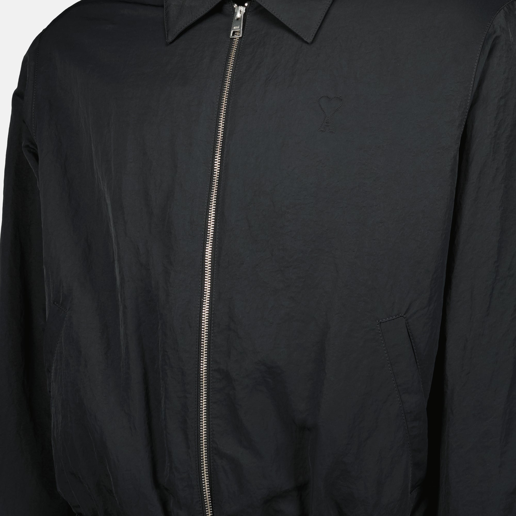 AMI Grey Zipped Jacket