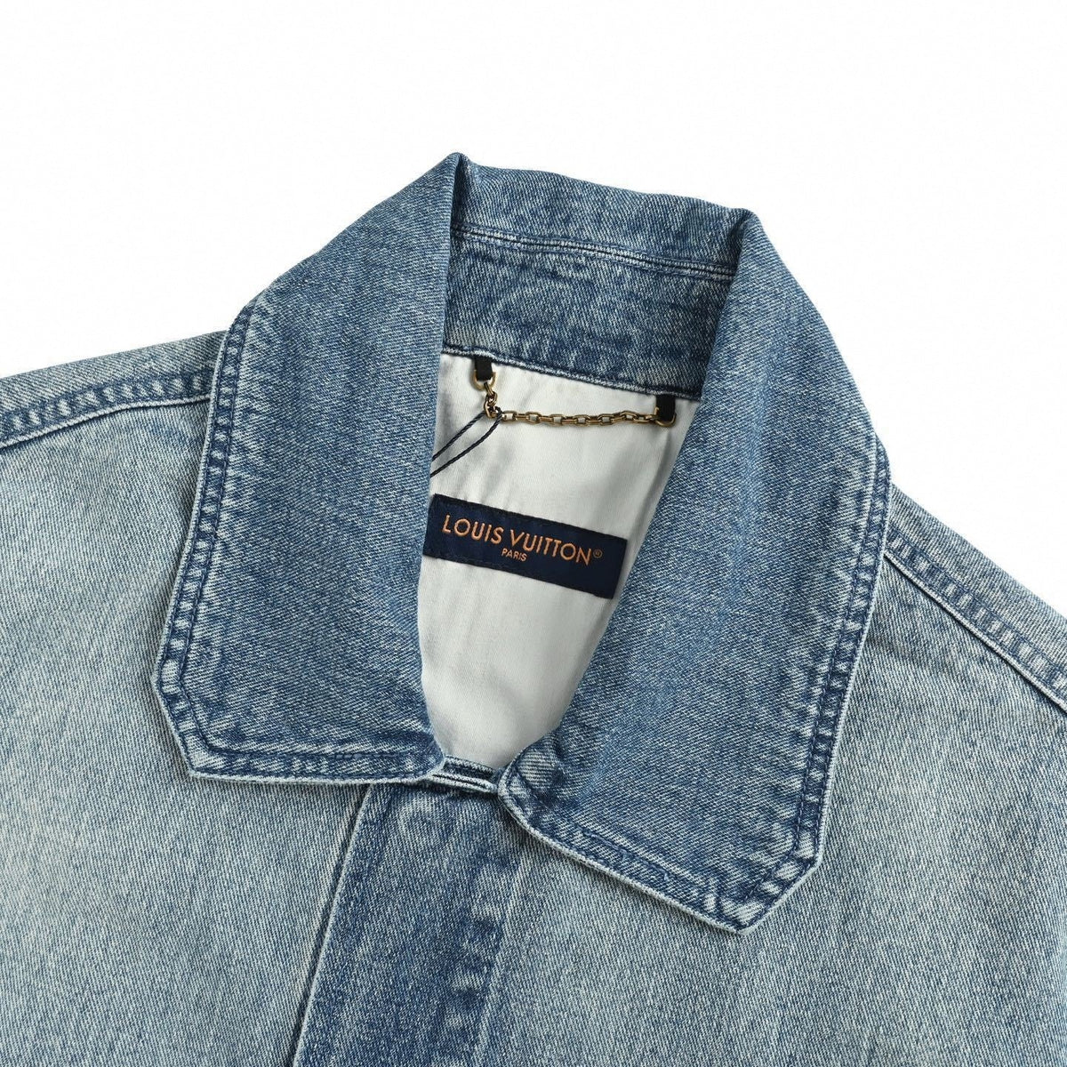 Monogram Denim Short-Sleeved Shirt