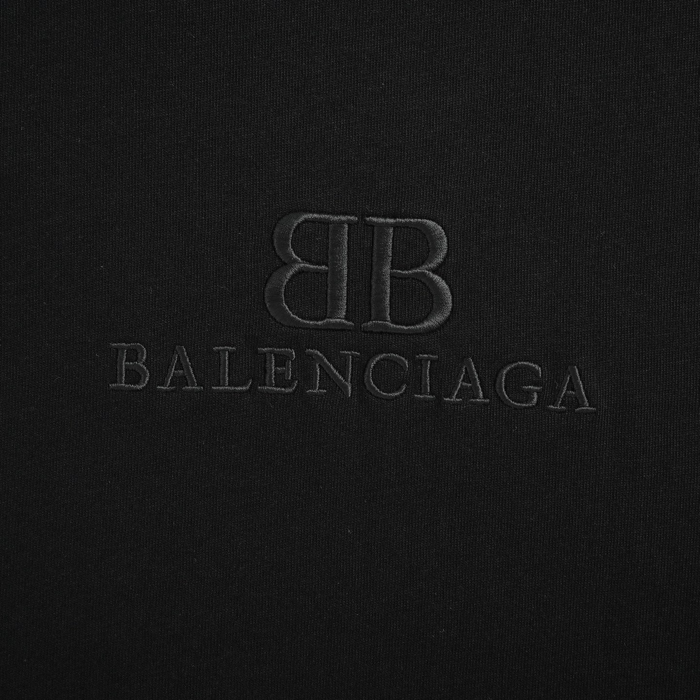 Tonal Embroidered BB Logo T-Shirt | Black