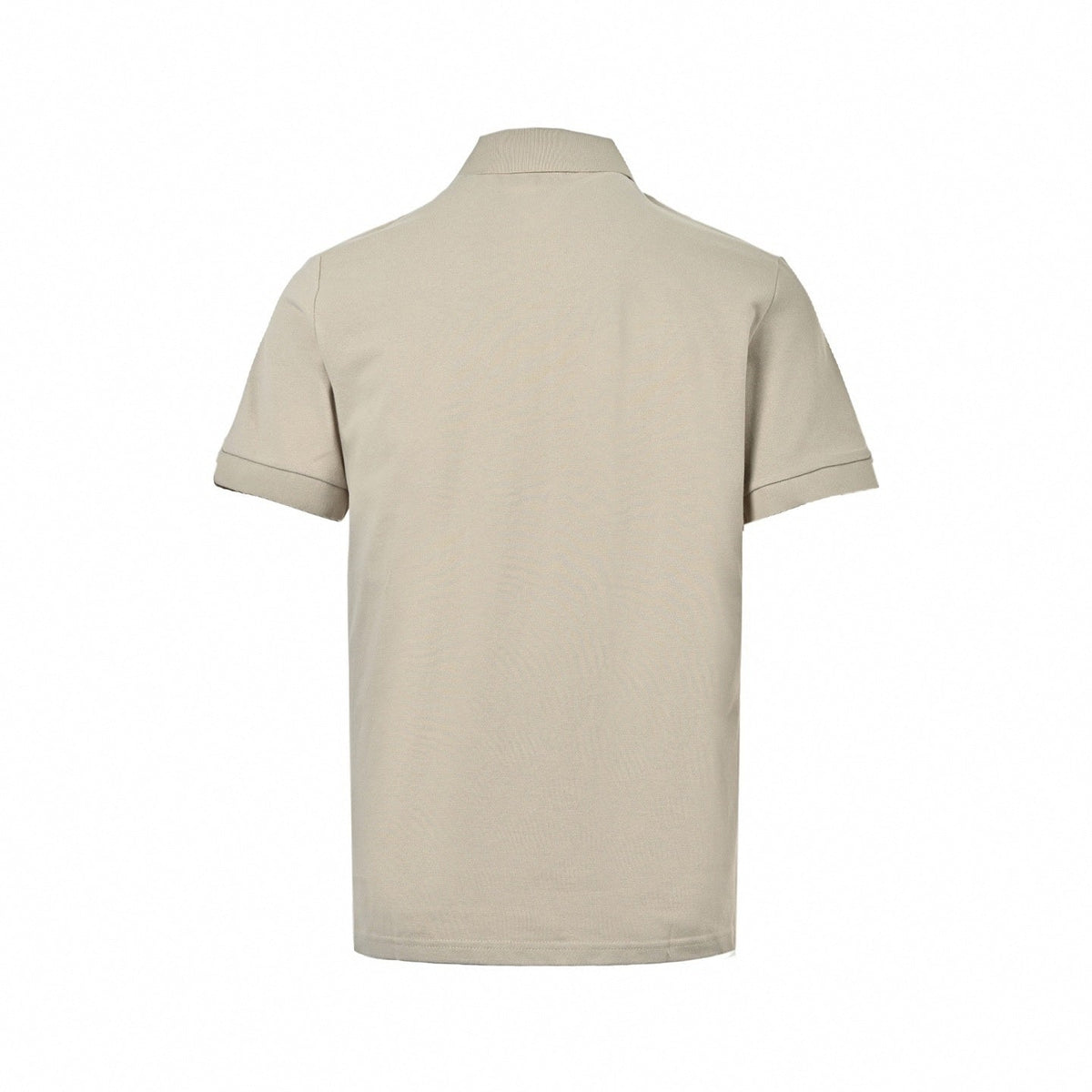Zip-Neck Polo Shirt - Beige