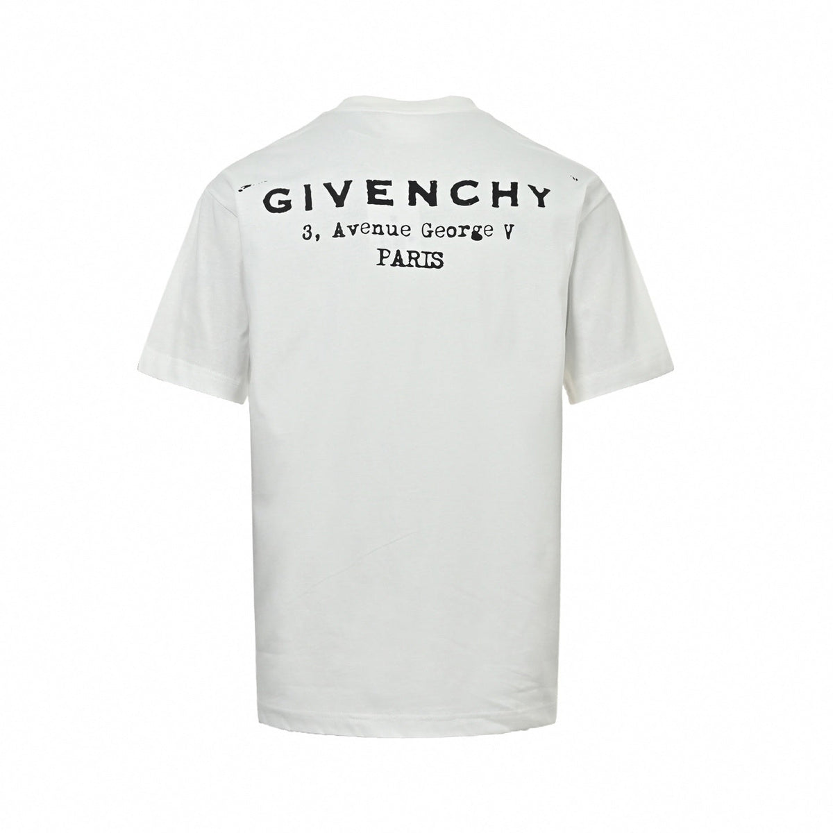 Distressed Address Logo T-Shirt | White