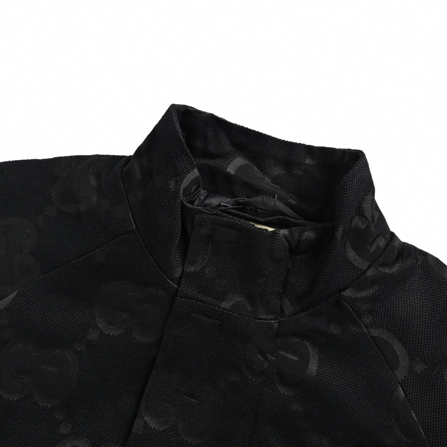 GG Monogram Jacquard Cotton Jacket | Black