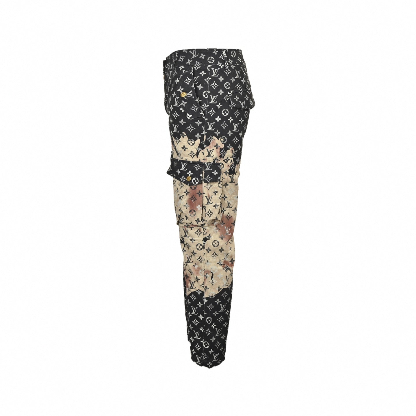 Bleached Monogram Cargo Pants