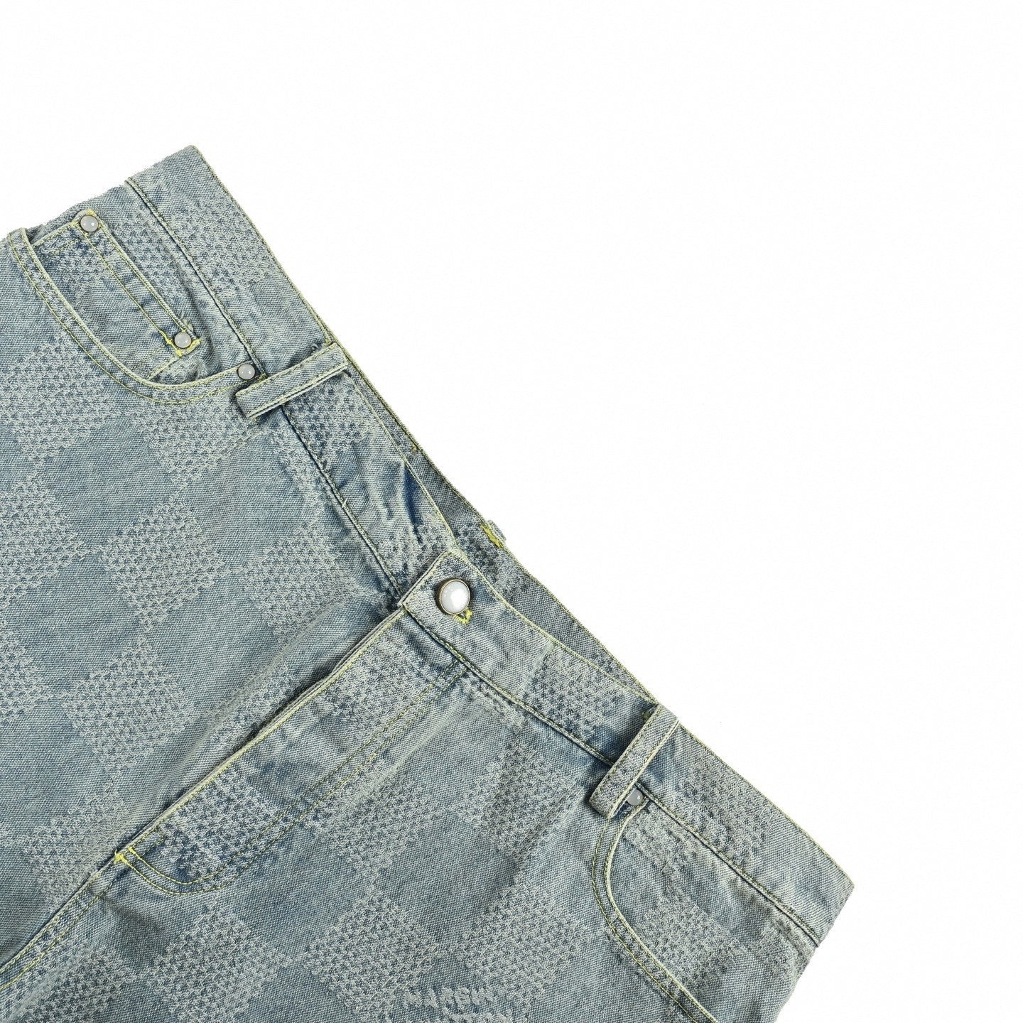 Damier Pop Denim Set | Light Indigo