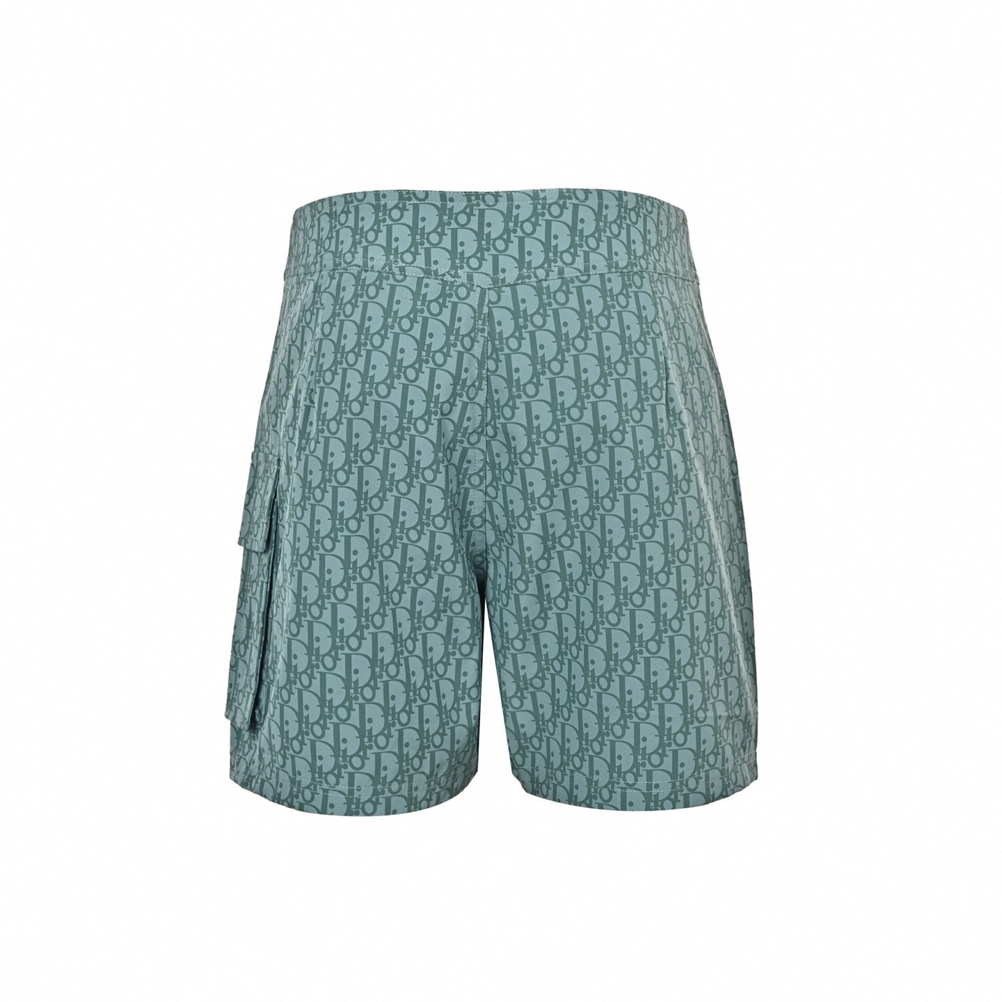 Oblique Swim Shorts | Aqua Green