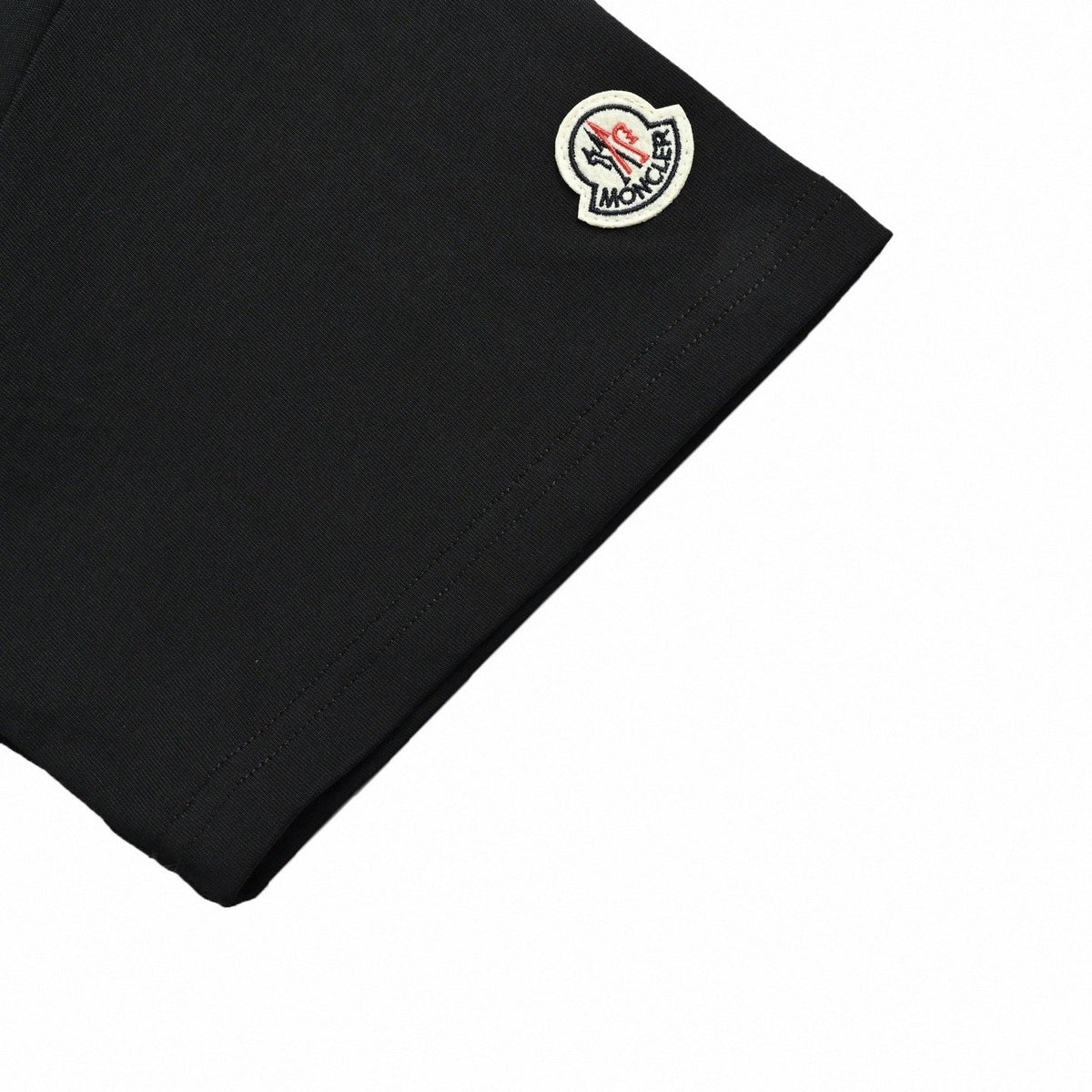 Oversized Terry Logo Patch T-Shirt - Black