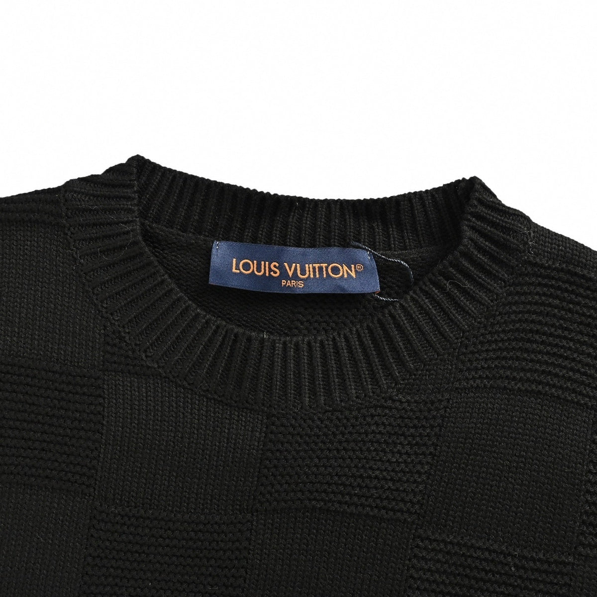Damier Textured Sweater