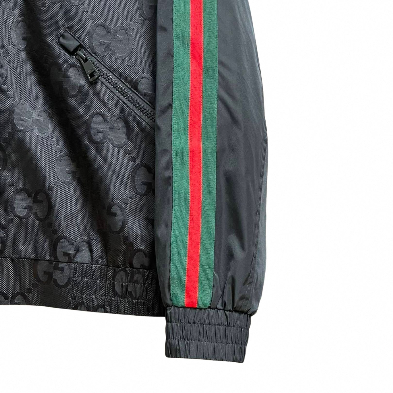 GG Embossed Nylon Windbreaker