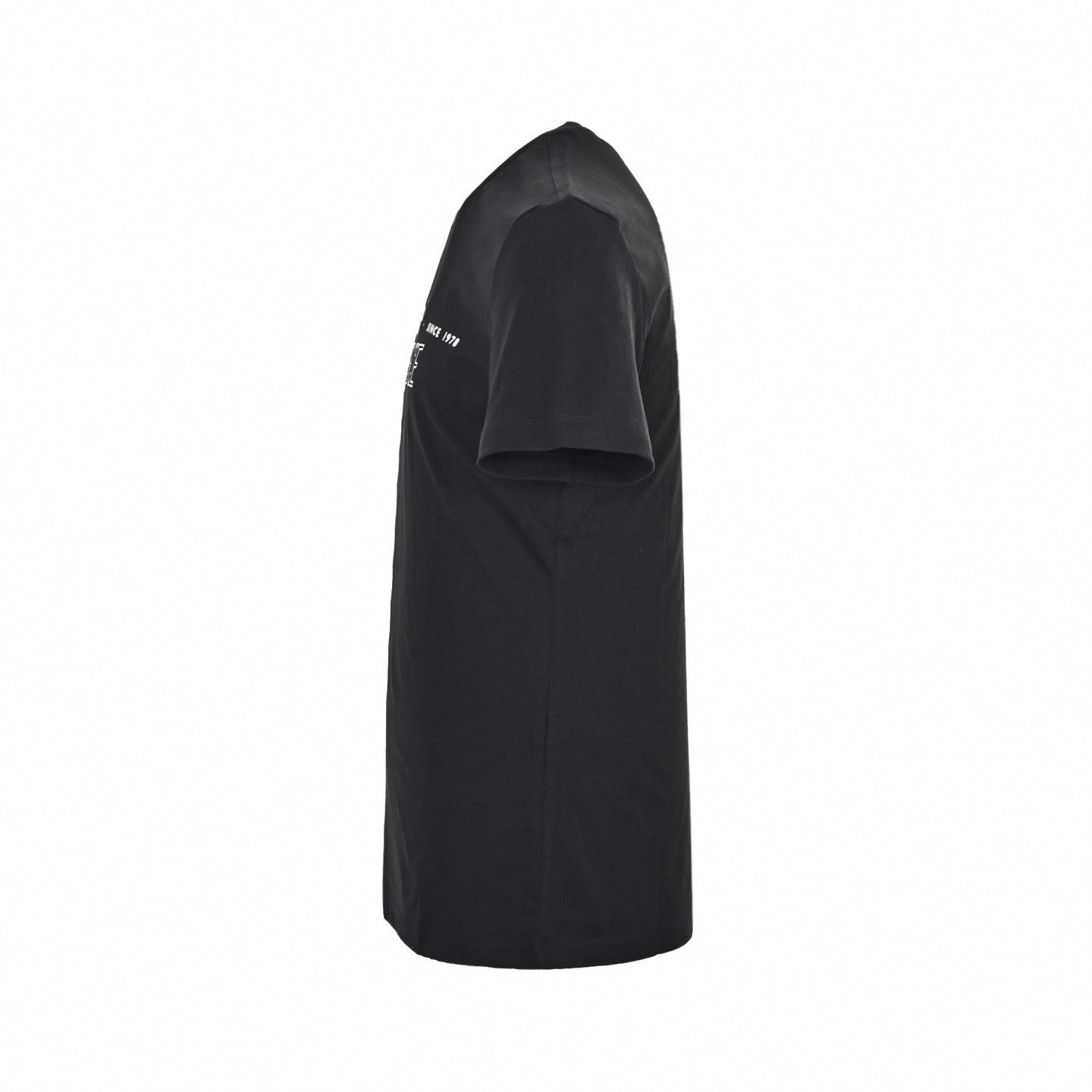 'Via Gesù 12' Flame Logo T-Shirt - Black
