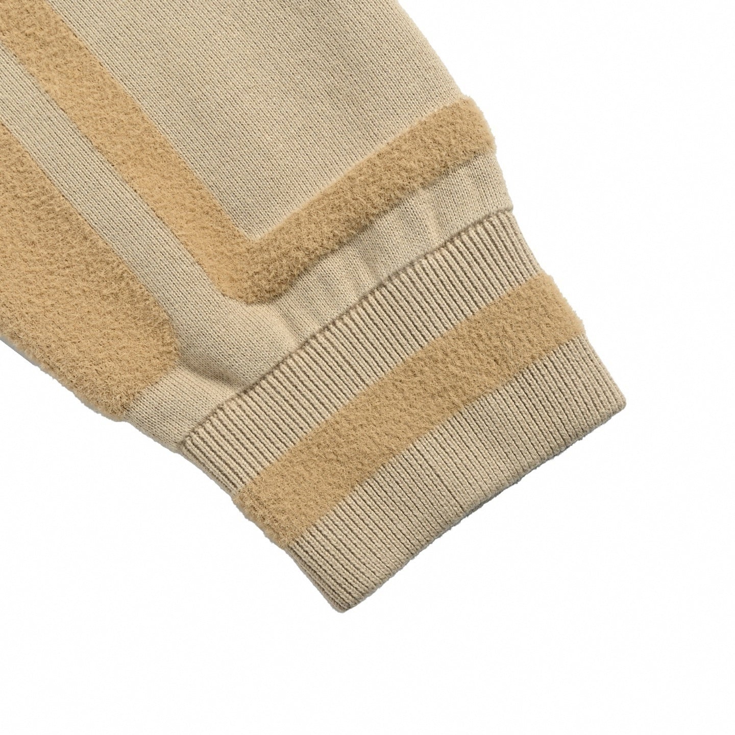 Script Textured Knit Cardigan | Beige