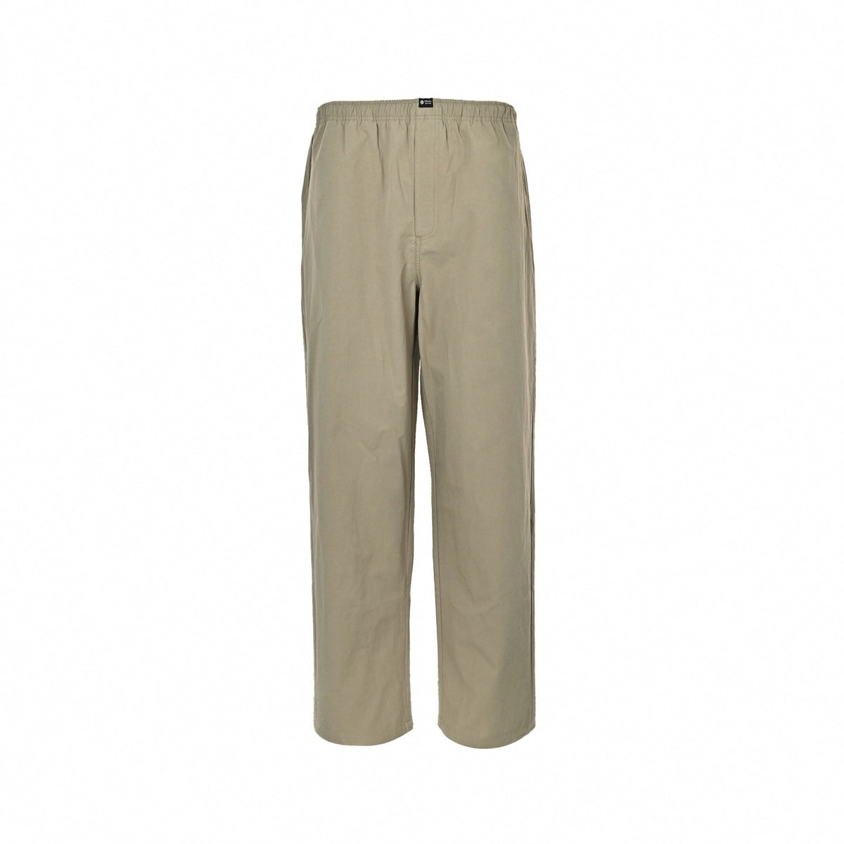Cotton Twill Elasticated Trousers - Beige