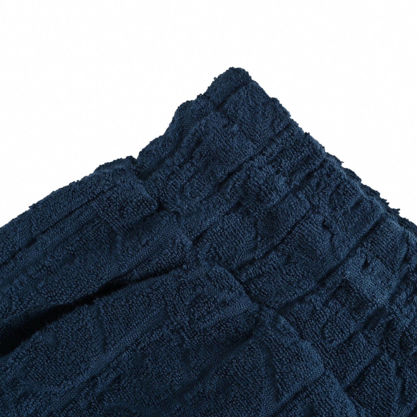Oblique Jacquard Terry Shorts | Navy Blue