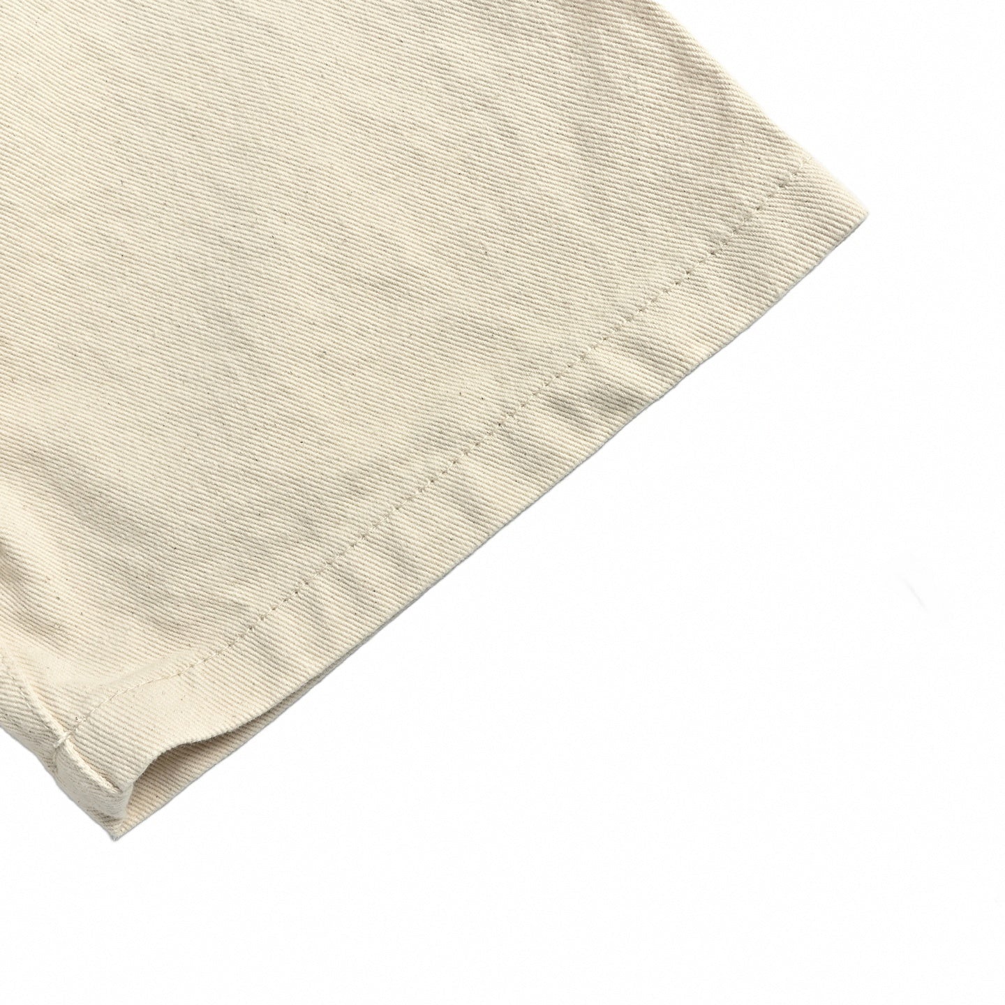 V-Logo Twill Short Sleeve Shirt | Cream