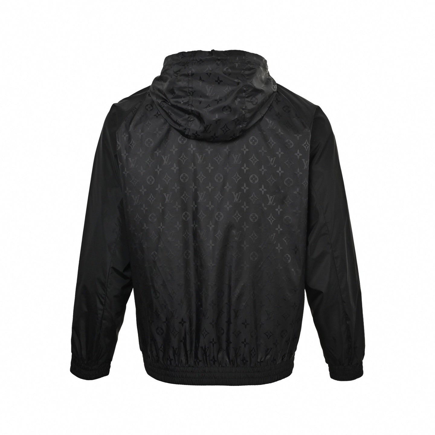 Monogram Windbreaker | Black & Grey | Slim Fit