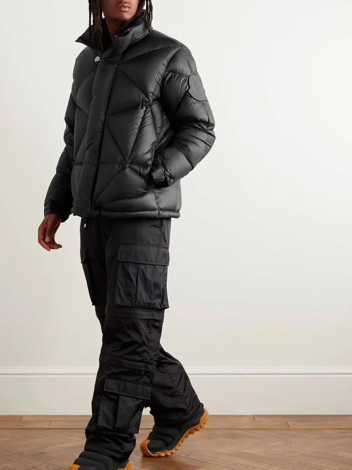 Moncler x Pharrell Geometric Down Jacket | Black