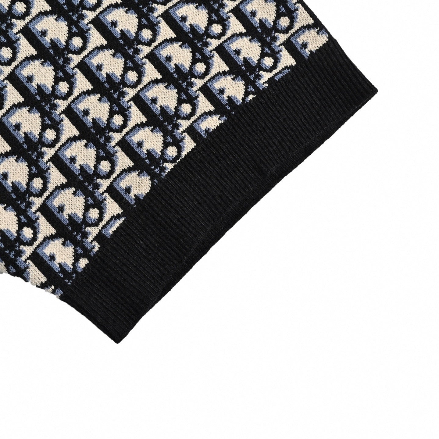 Oblique Jacquard Knit Polo