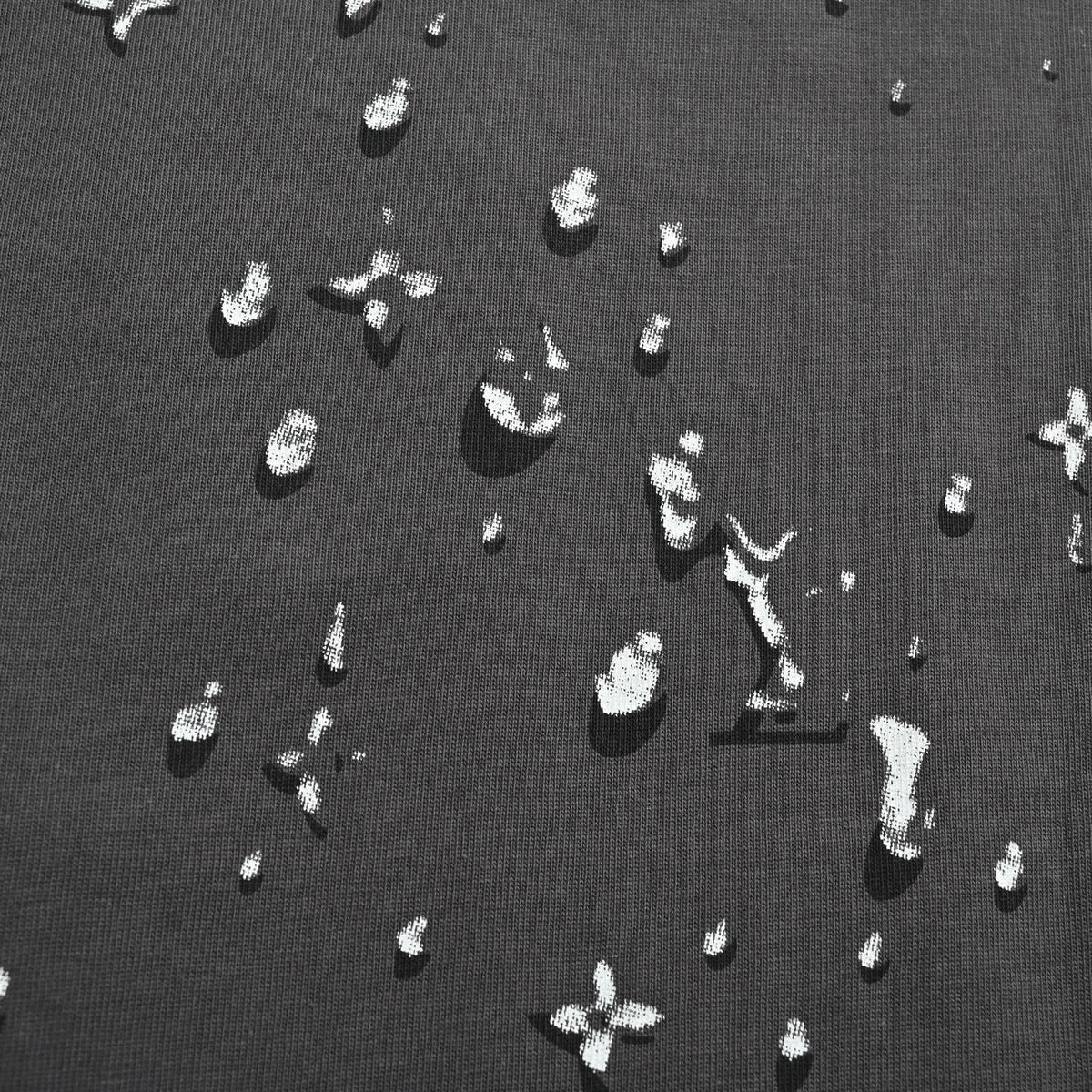 Monogram Water Drop T-Shirt | Charcoal Grey