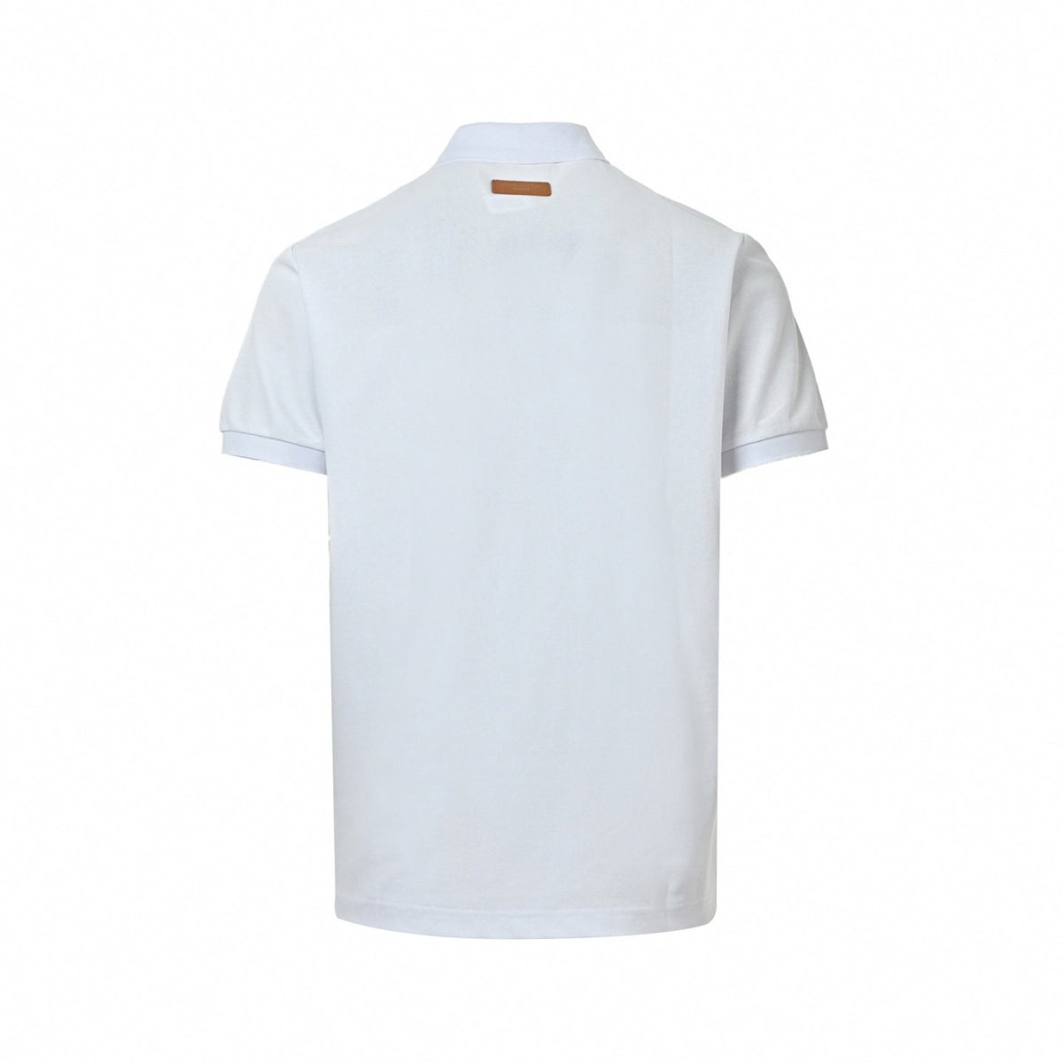 Color-Block Stripe Polo Shirt | White
