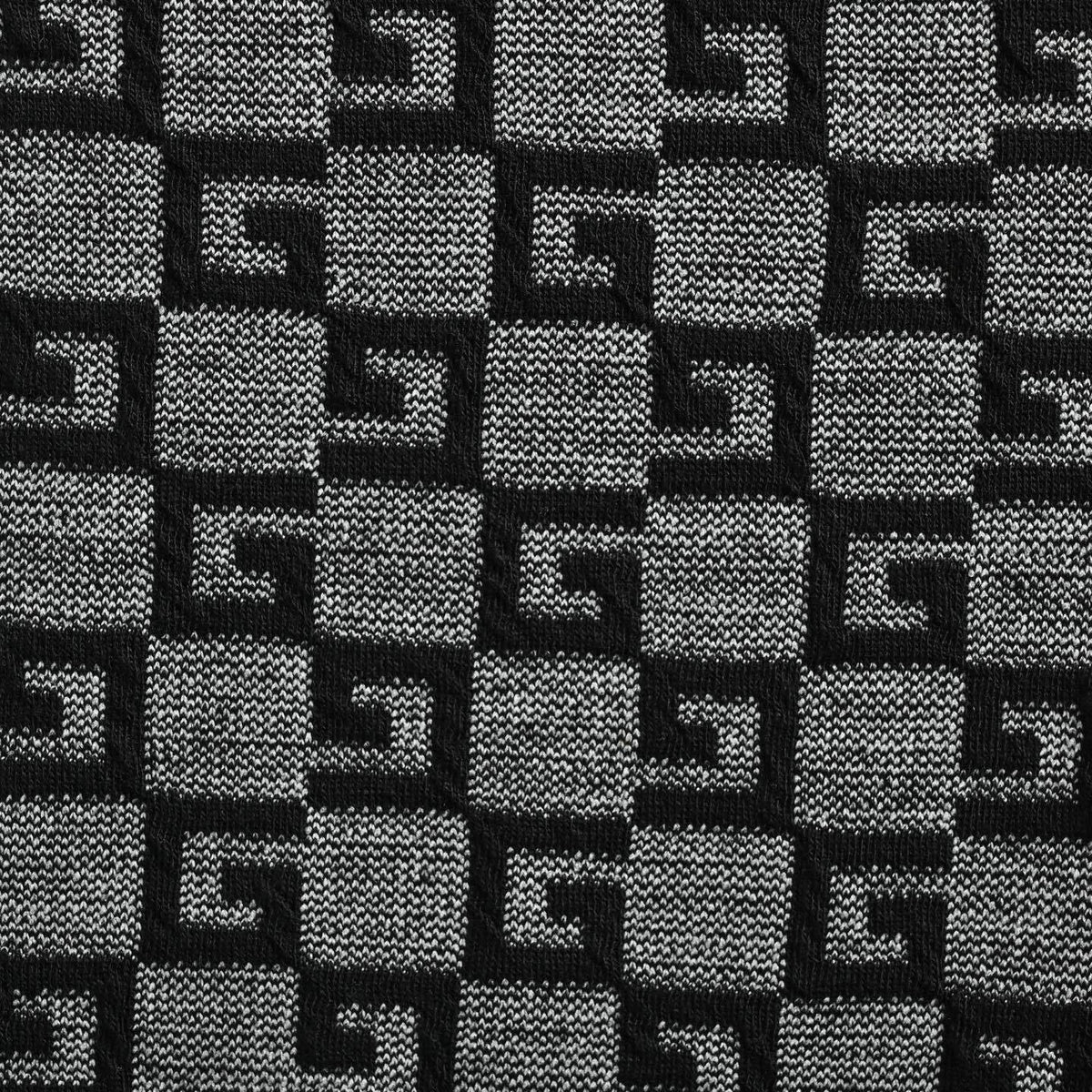 4G Checkerboard Knit T-Shirt