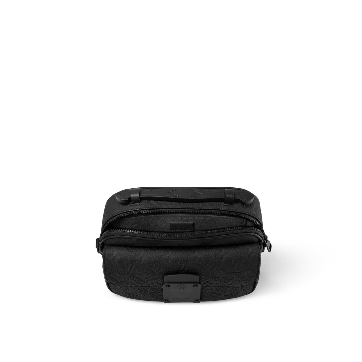 S-Lock Messenger Taurillon Monogram | Triple Black