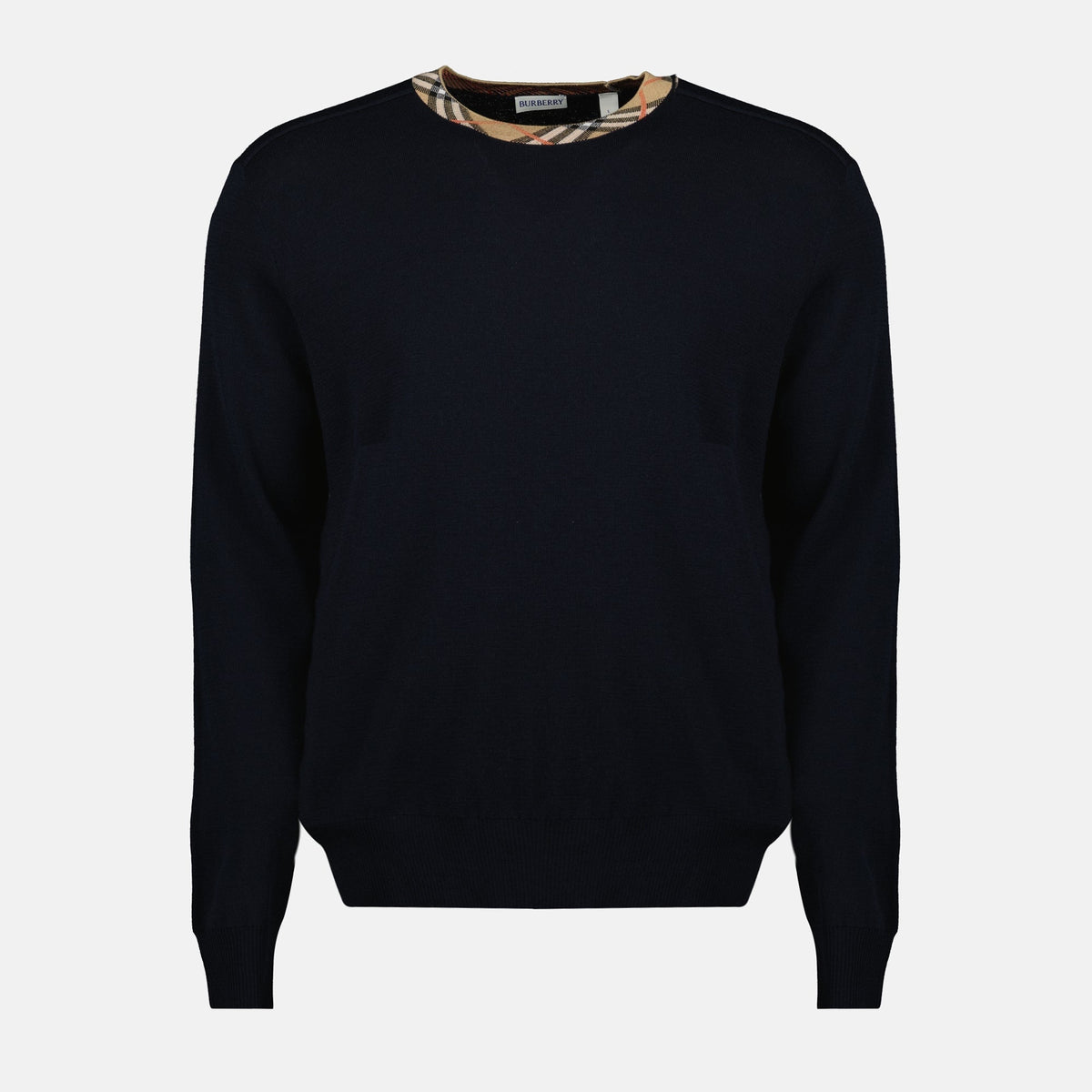 Check Wool Sweater