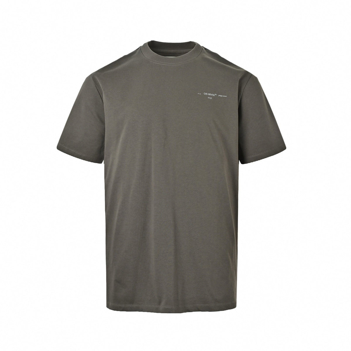 Stitched Arrows Logo T-Shirt | Olive Grey