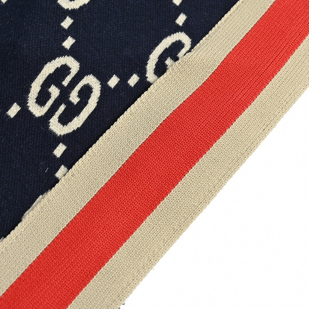 Monogram Jacquard Shorts - Navy