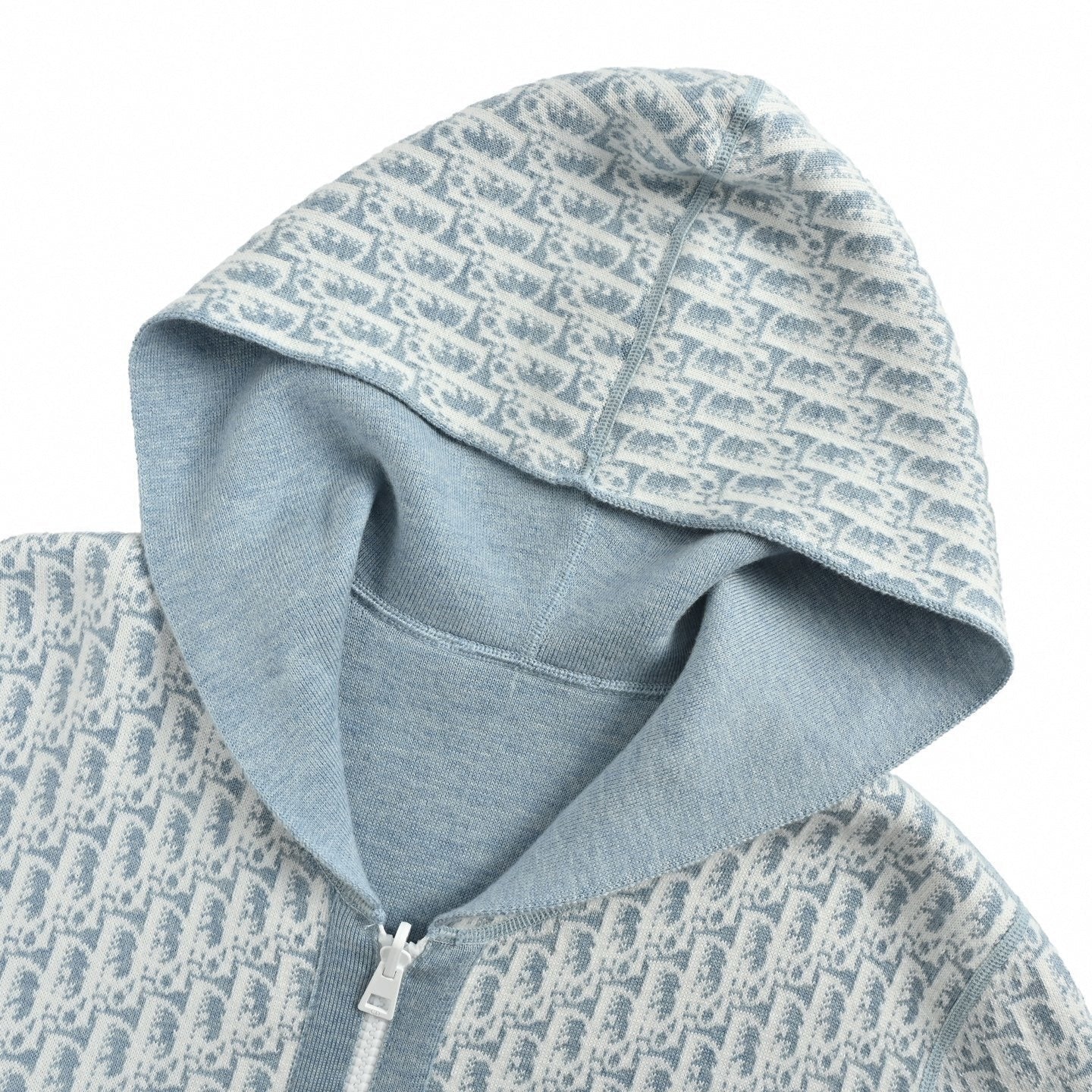 Reversible Oblique Cashmere Hoodie