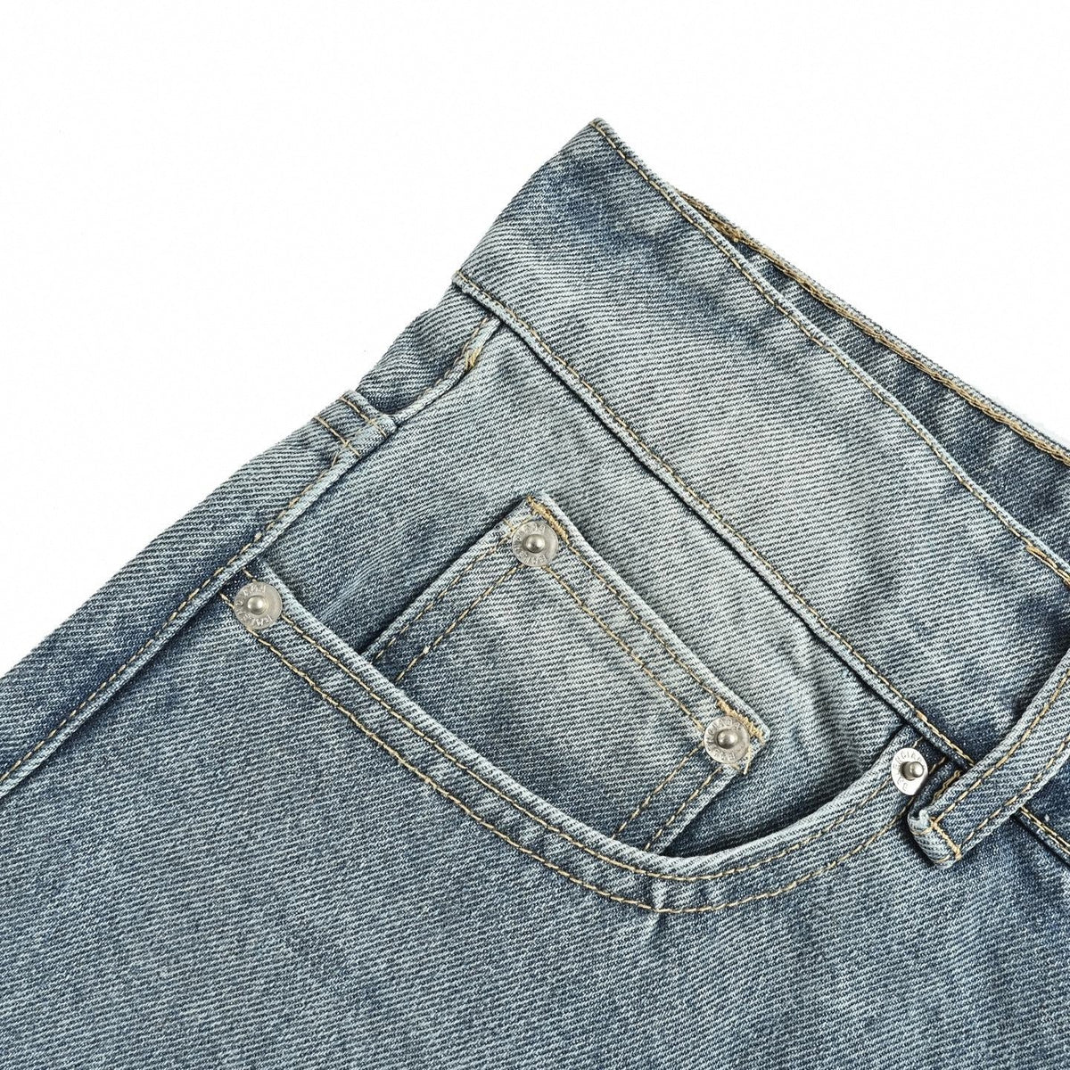 Oversized Distressed Denim Shorts | Light Blue Wash