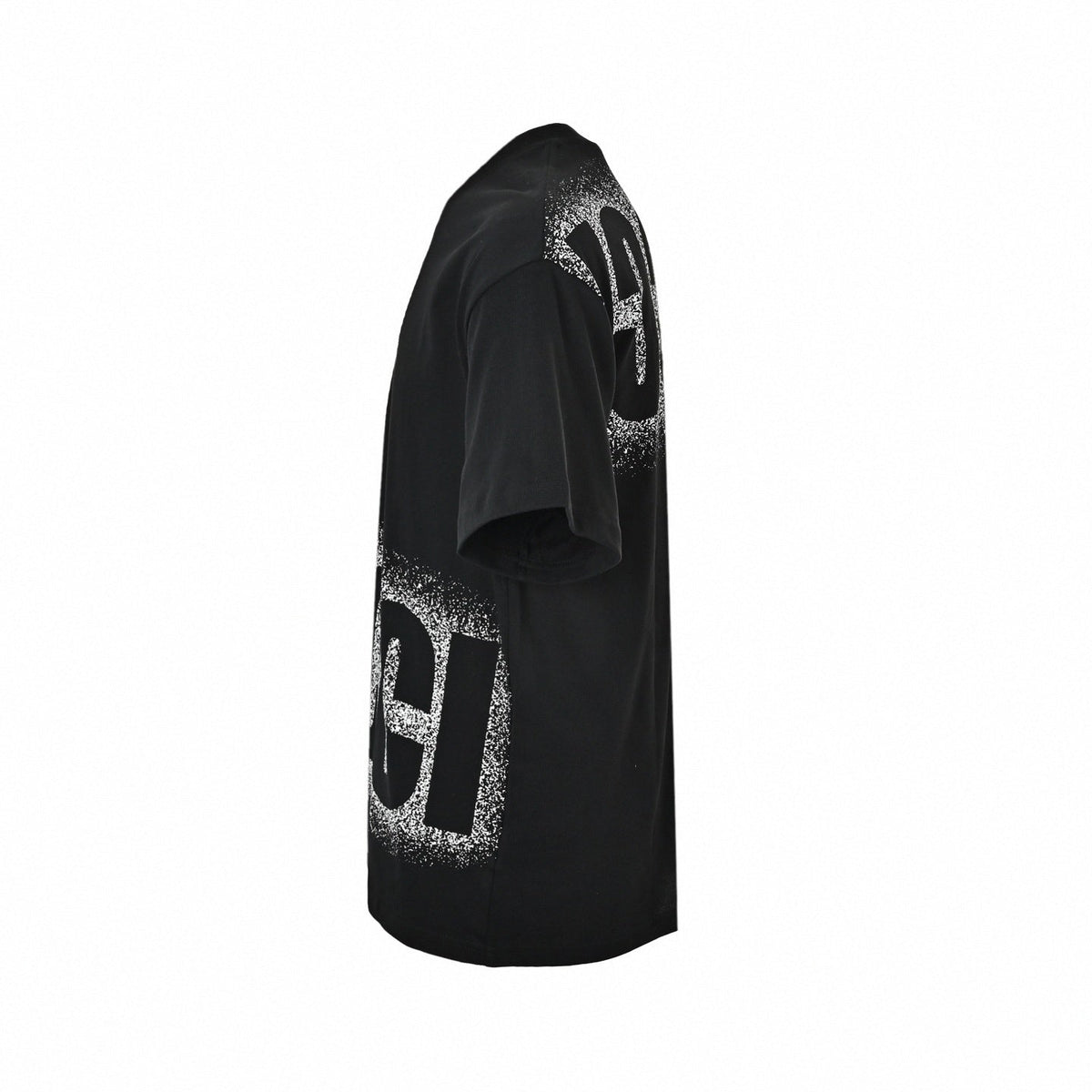 Wraparound Spray Logo T-Shirt | Black