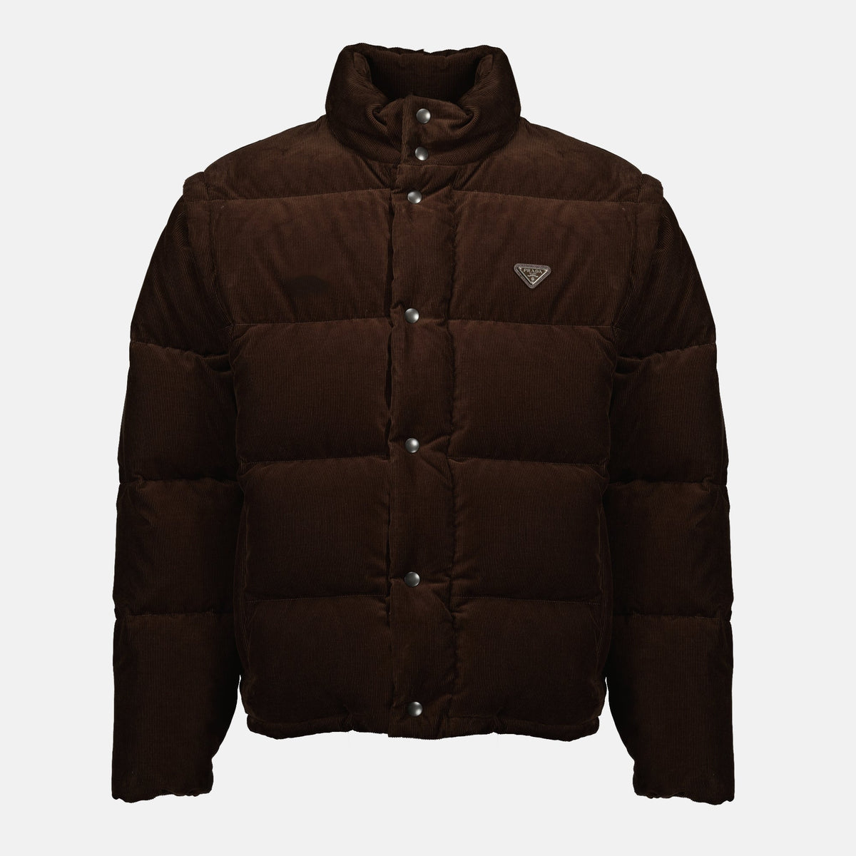 Brown Corduroy Puffer Jacket