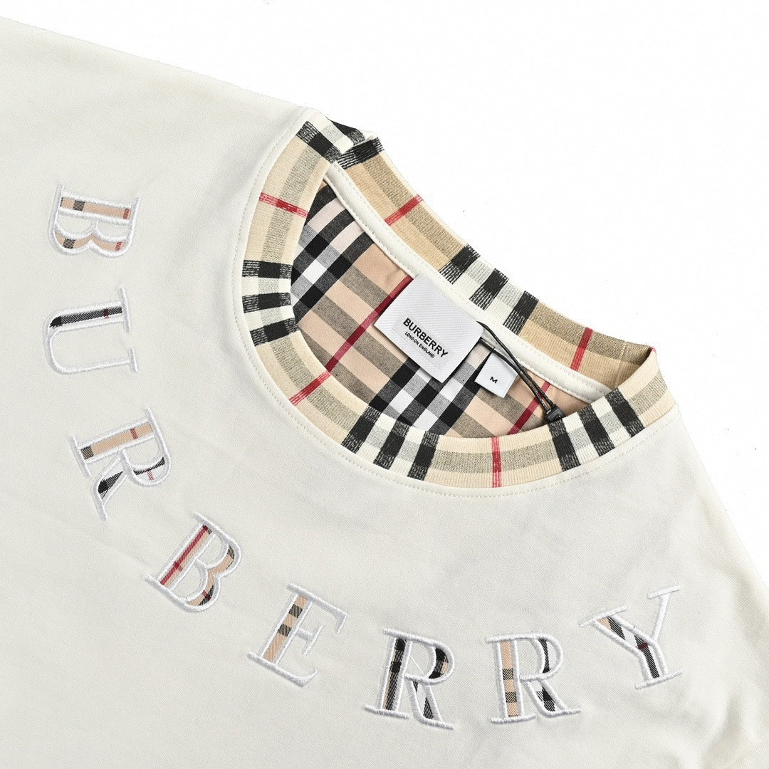 Arched Check Logo T-Shirt - White