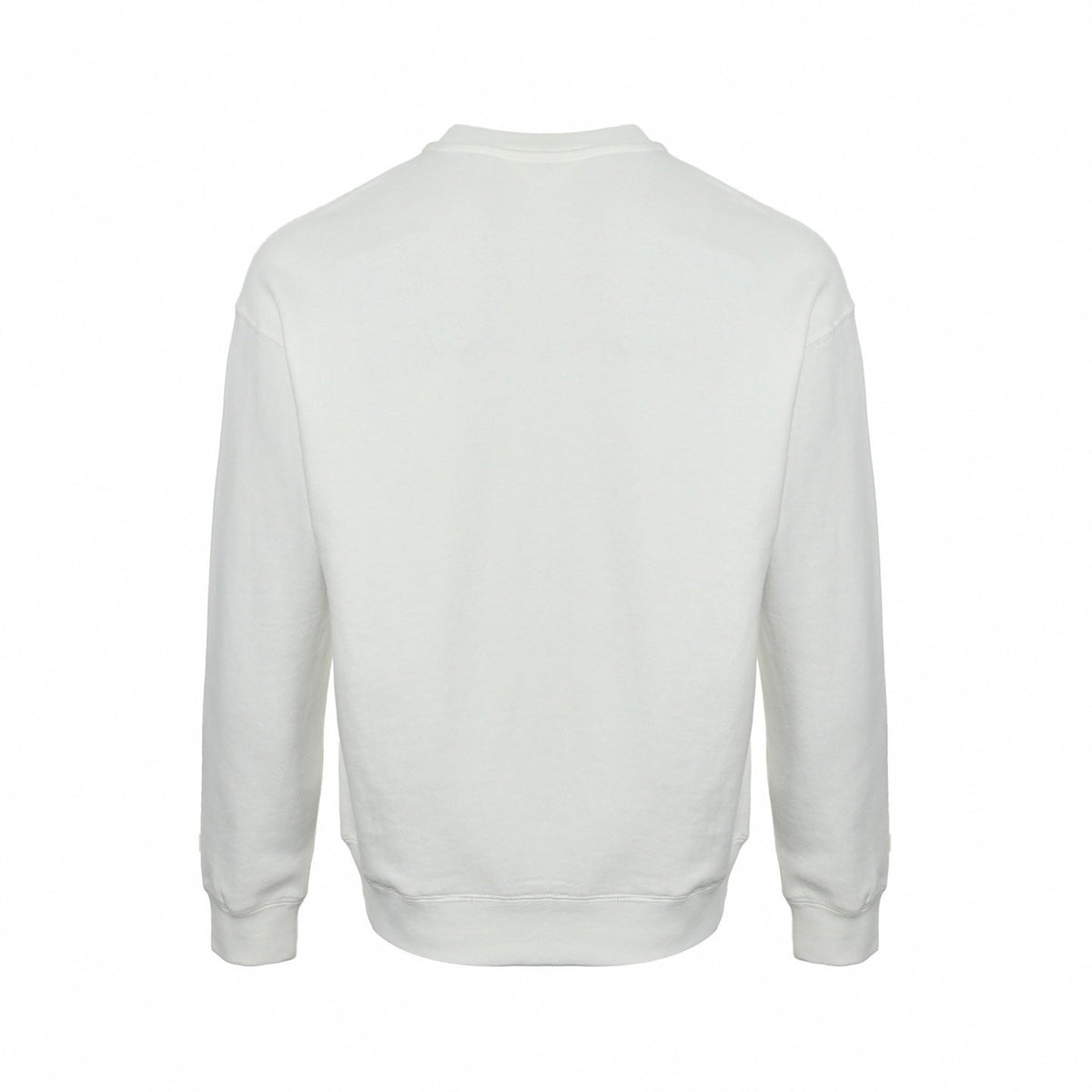 Sketch Logo Cotton Jersey Crewneck | White