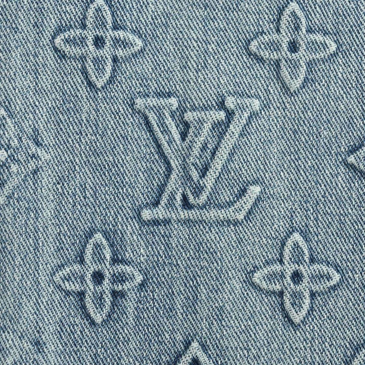 Monogram Denim Short-Sleeved Shirt