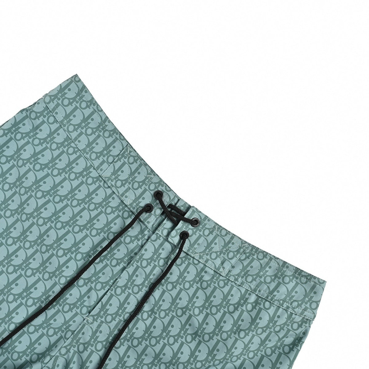 Oblique Swim Shorts | Aqua Green