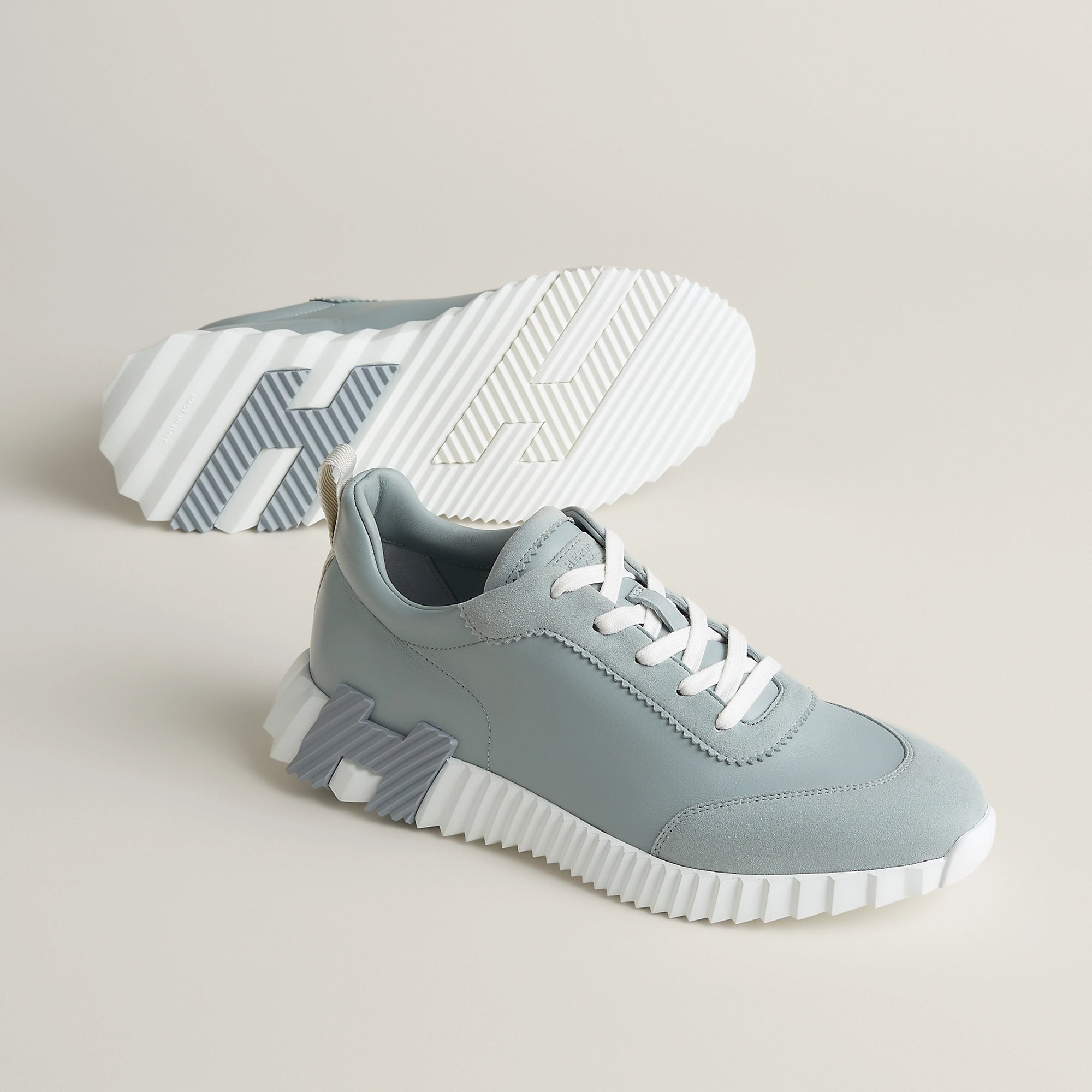 Bouncing Sneaker - Powder Blue/White