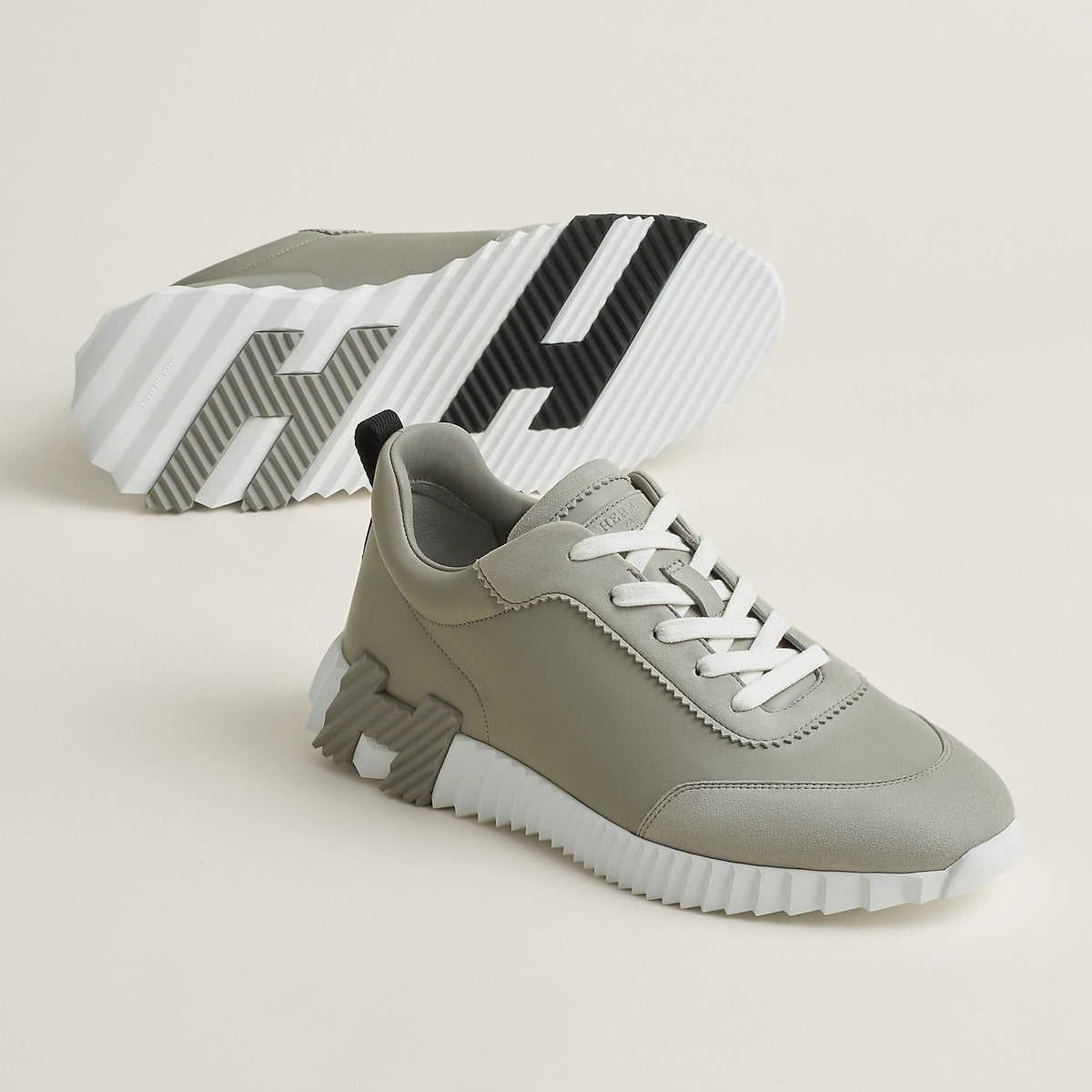Bouncing Sneaker - Sage Grey/White