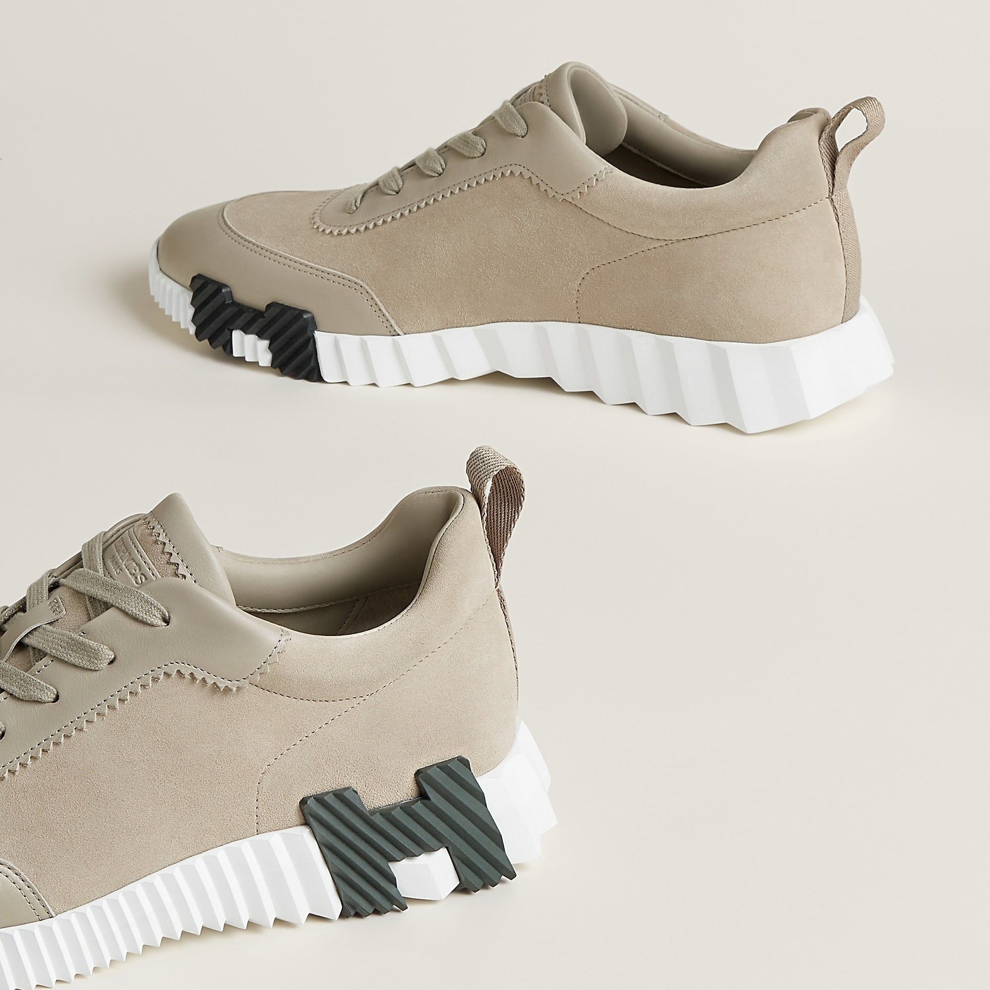 Bouncing Sneaker - Taupe/White