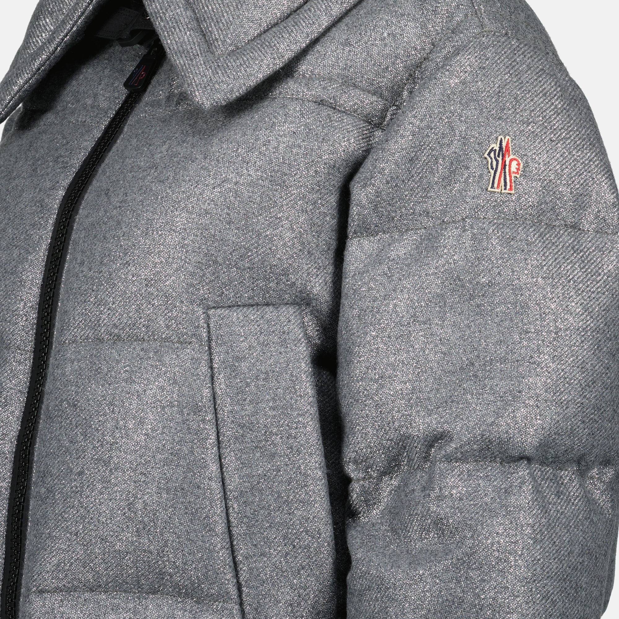 Metallic Wool Sandane Down Jacket