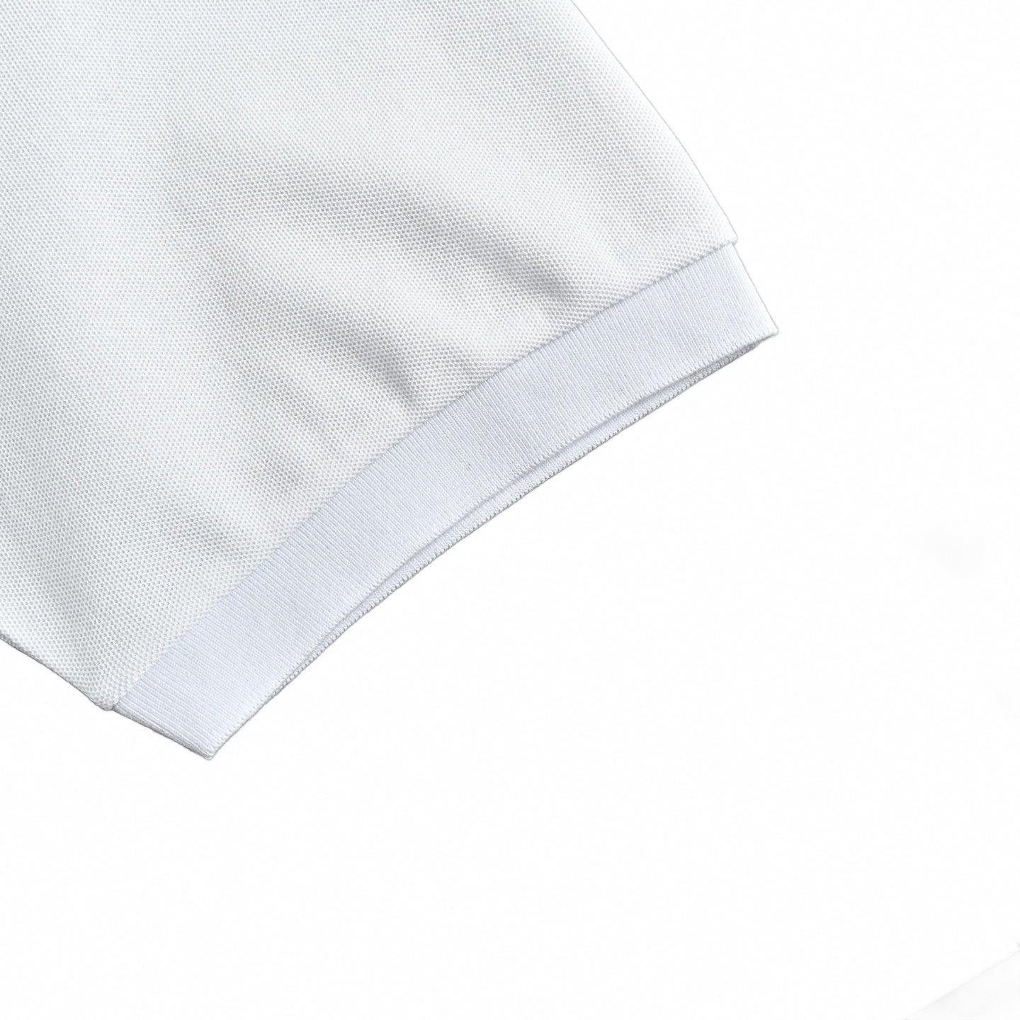 Color-Block Stripe Polo Shirt | White