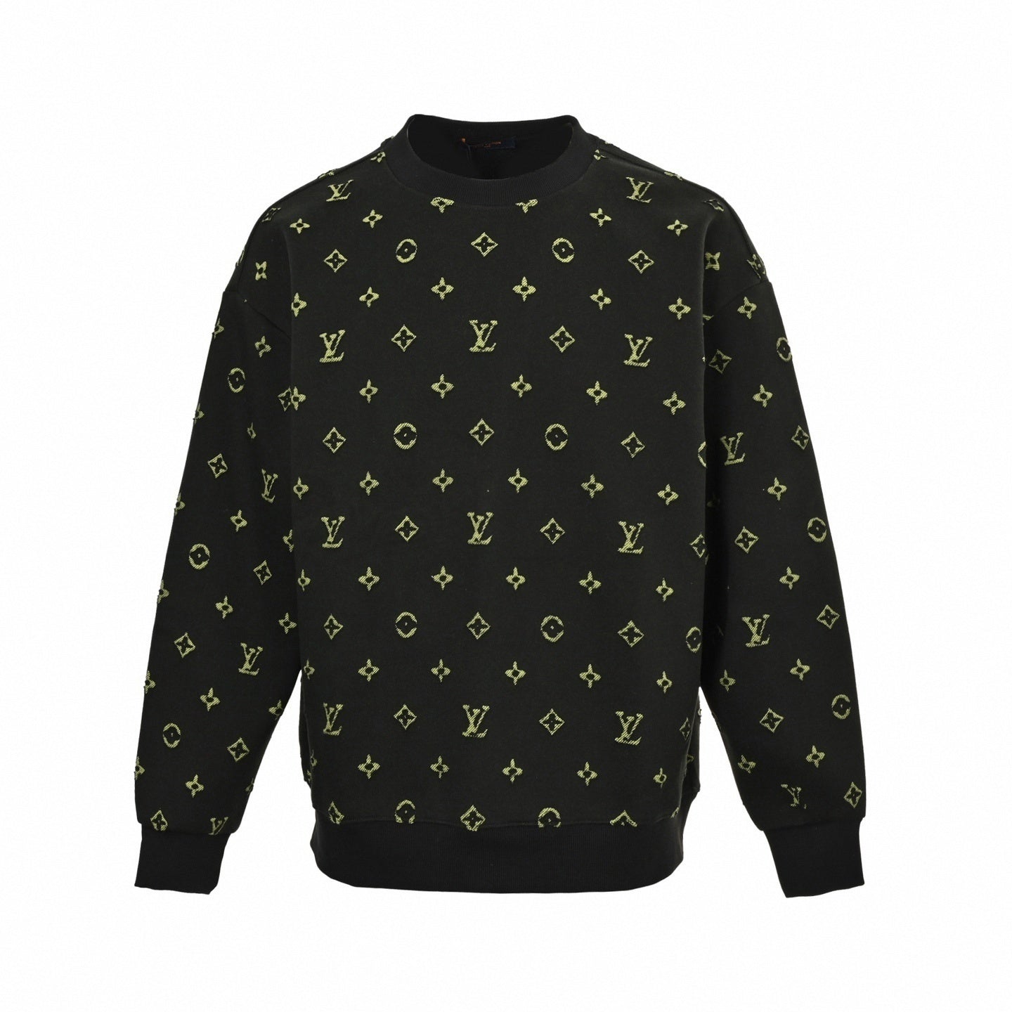 Textured Monogram Crewneck Sweatshirt