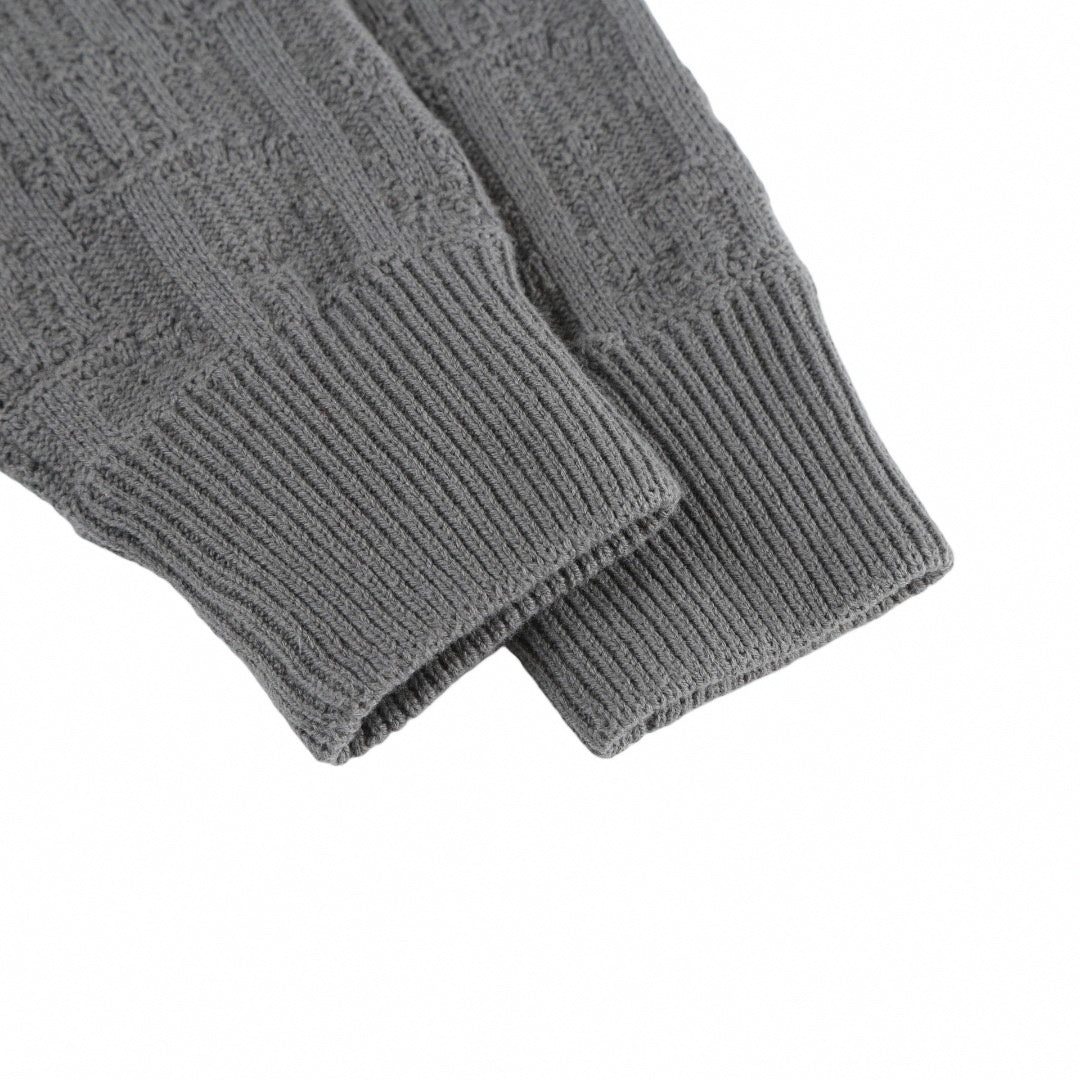 Oblique Jacquard Knit Sweater