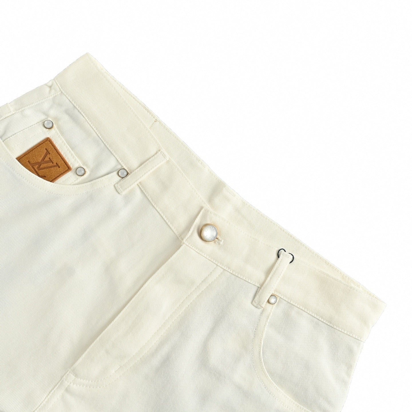 Embroidered LV Denim Shorts | Off-White