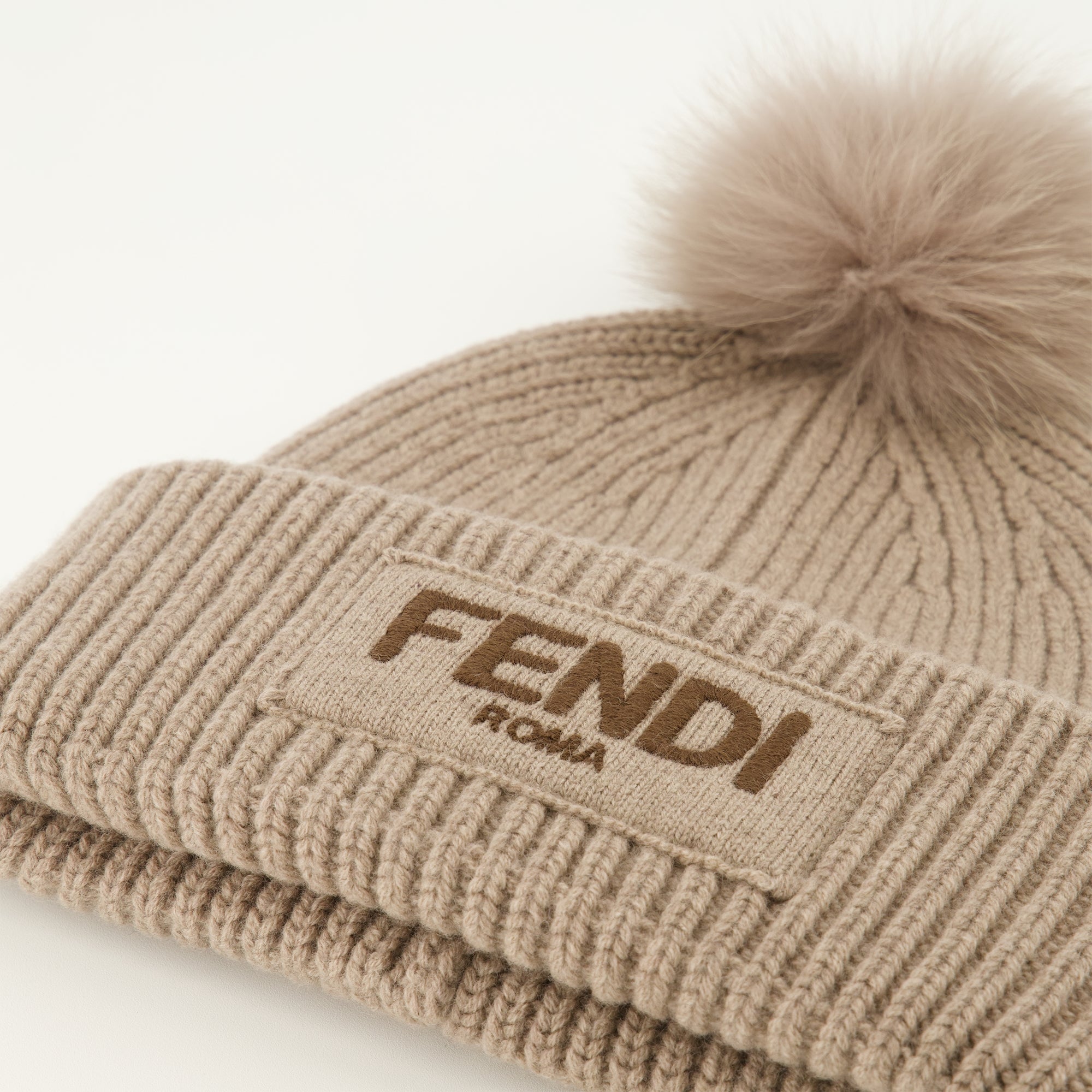 Gray Wool Beanie