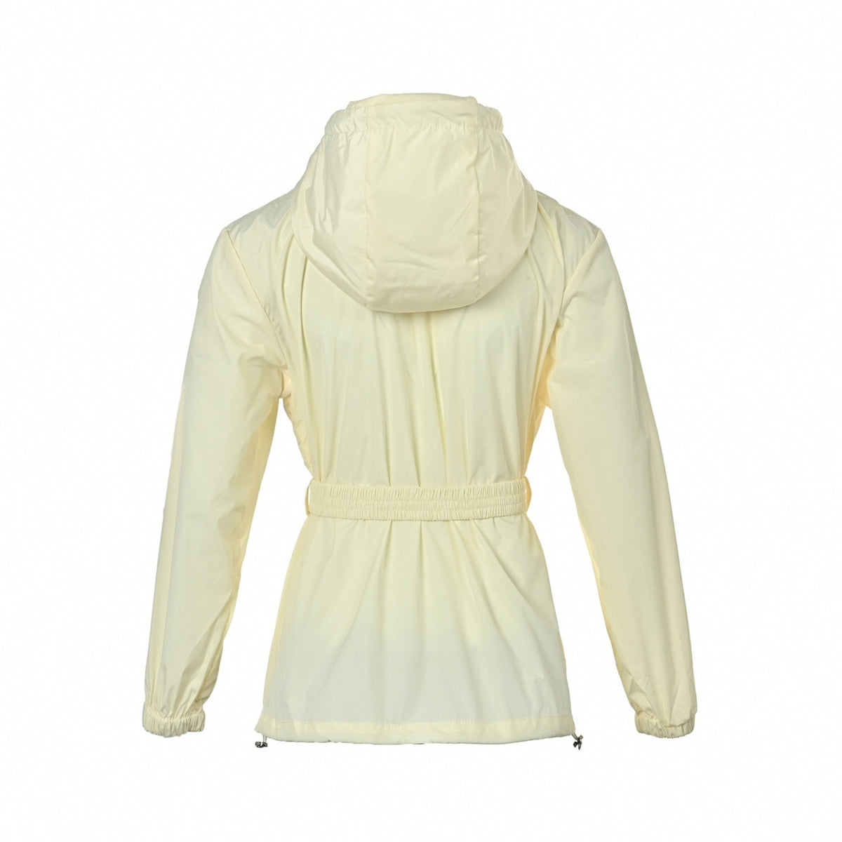 Cream Belted Windbreaker