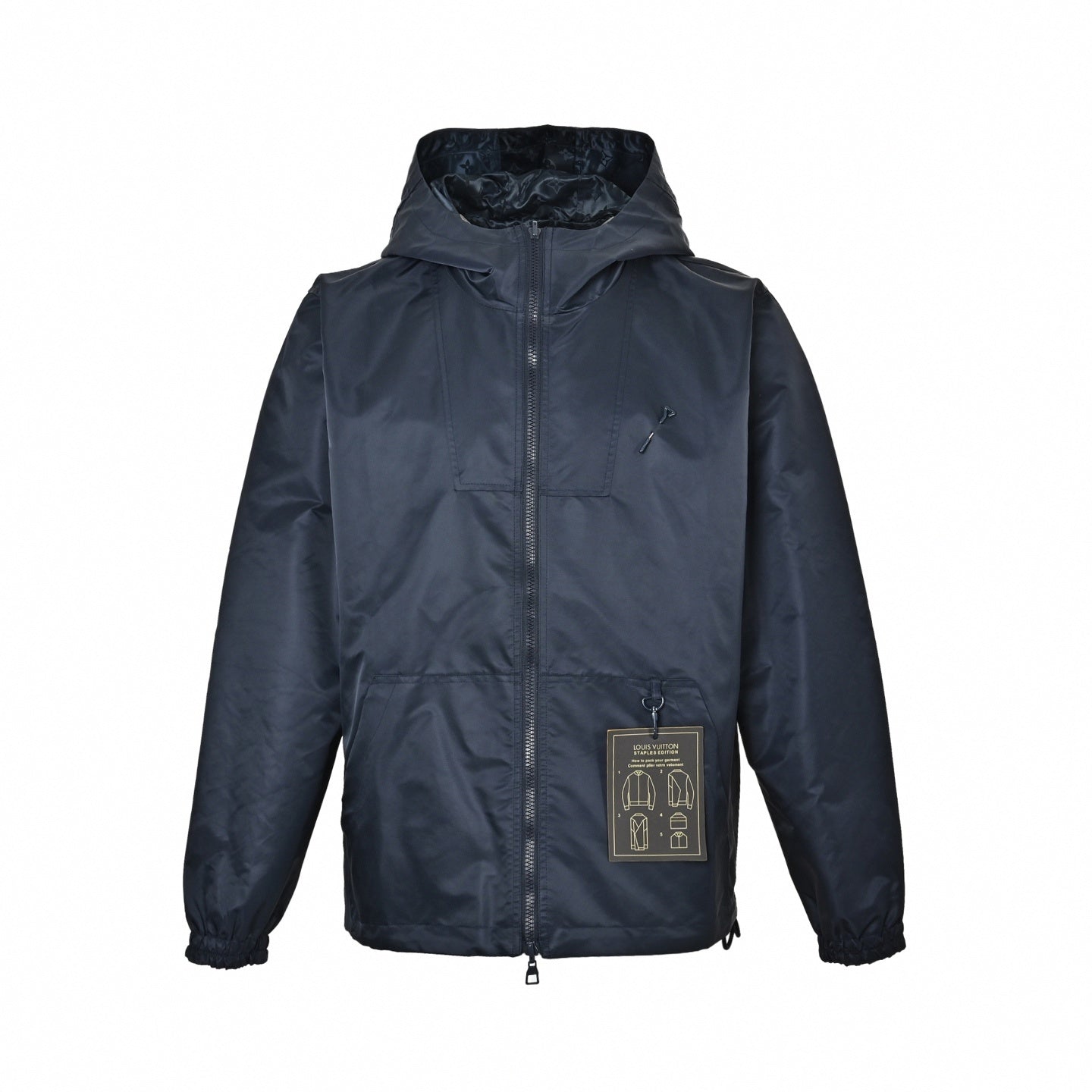 Reversible Monogram Staples Edition Windbreaker - Navy