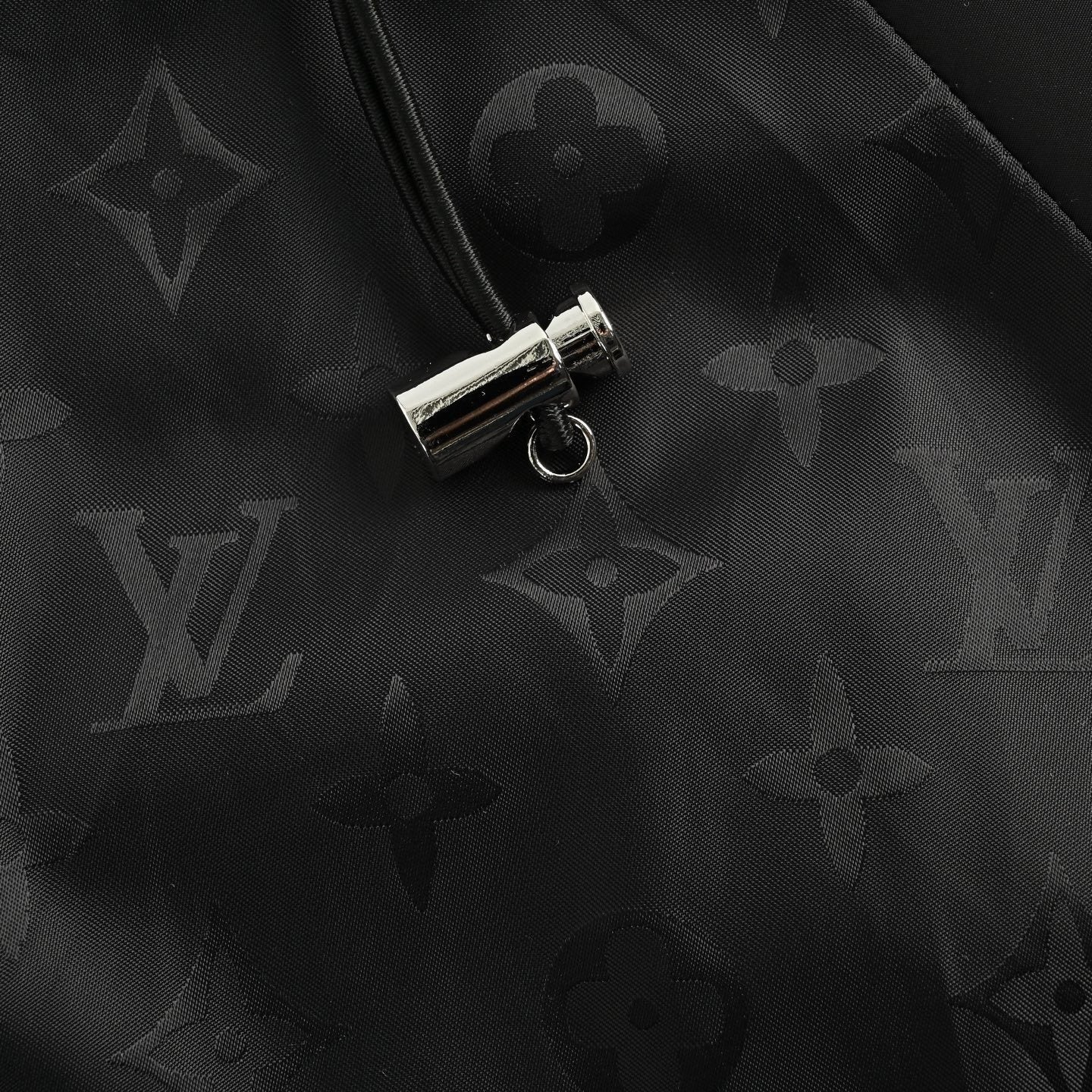 Monogram Windbreaker | Black & Grey | Slim Fit
